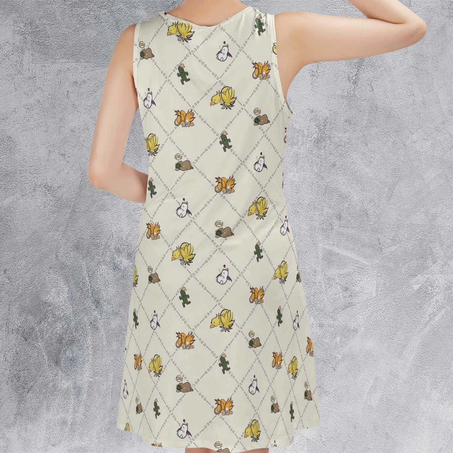 Casual Sleeveless Dress - 79AS99TG