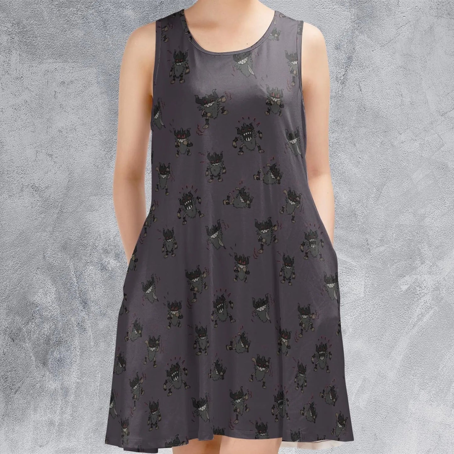Casual Sleeveless Dress - LU6R1RM5