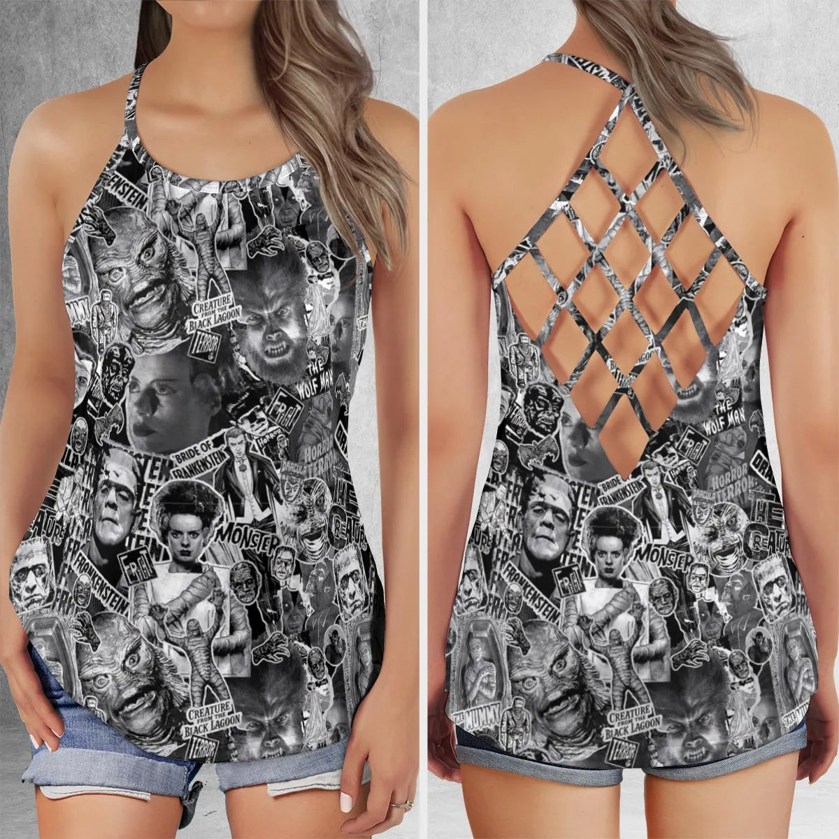 Lattice Back Tank Top - 6QKLNCJZ