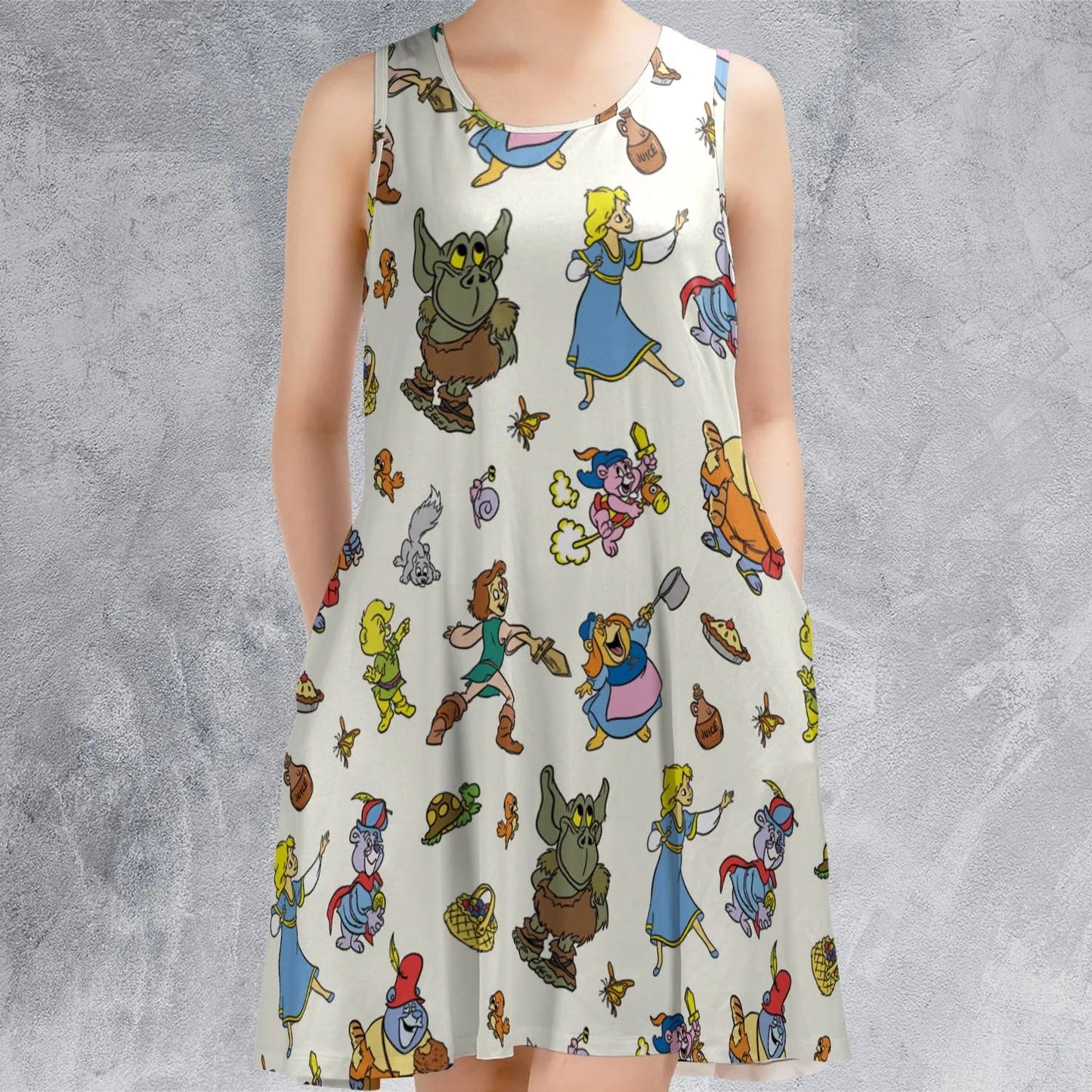 Casual Sleeveless Dress - YXFTEXQJ