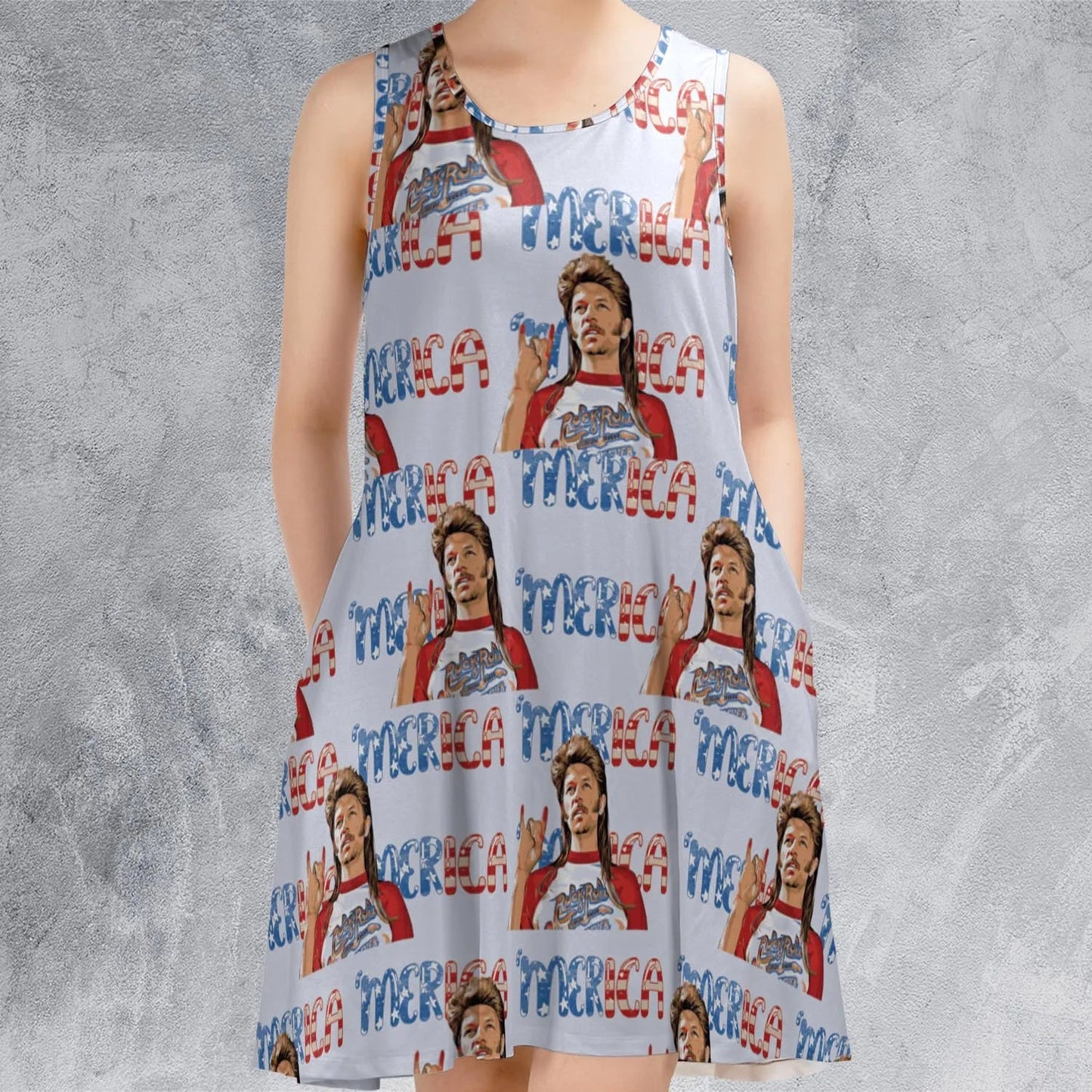 Casual Sleeveless Dress - LAV3NMPE