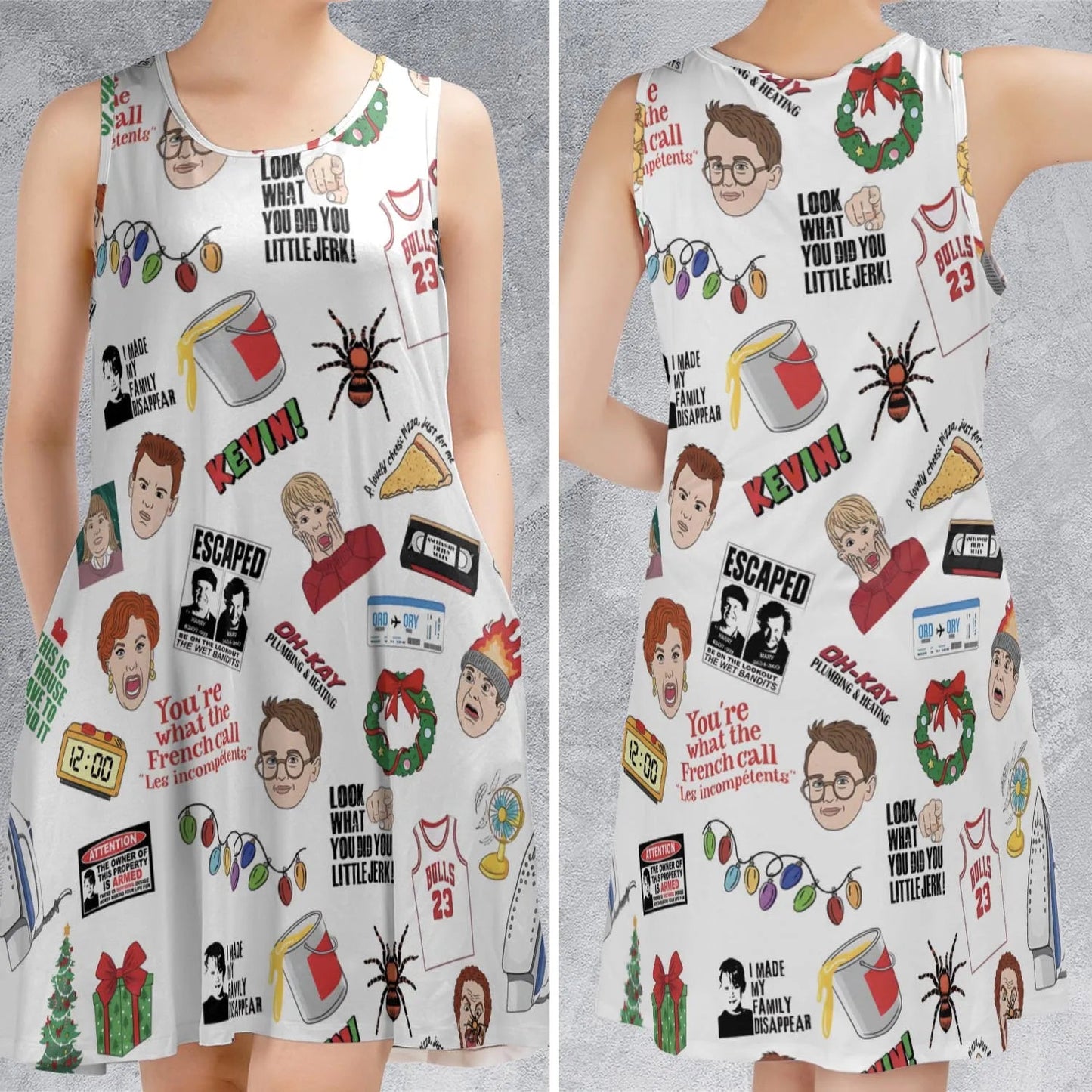 Casual Sleeveless Dress - TLAATW23
