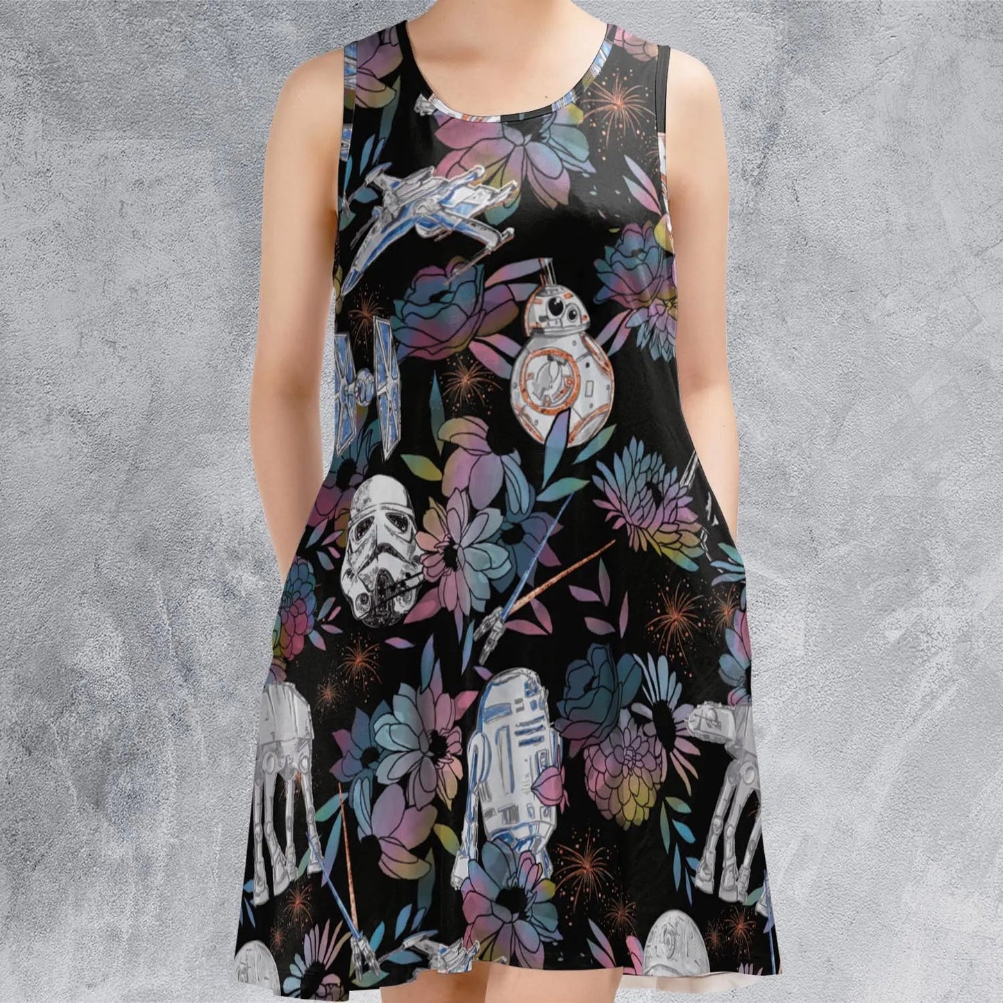 Casual Sleeveless Dress - 3R2VB5XG
