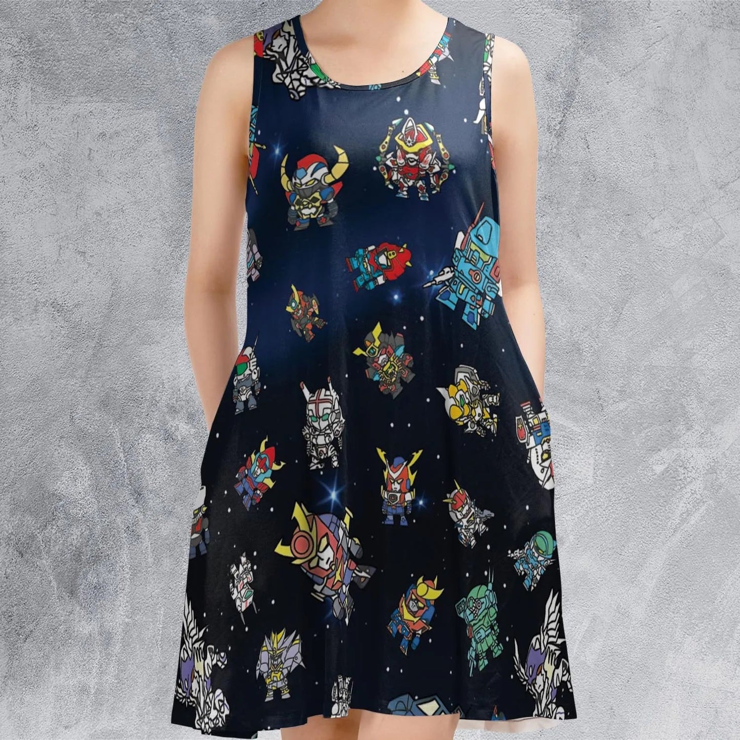 Casual Sleeveless Dress - PH1ZXWAF