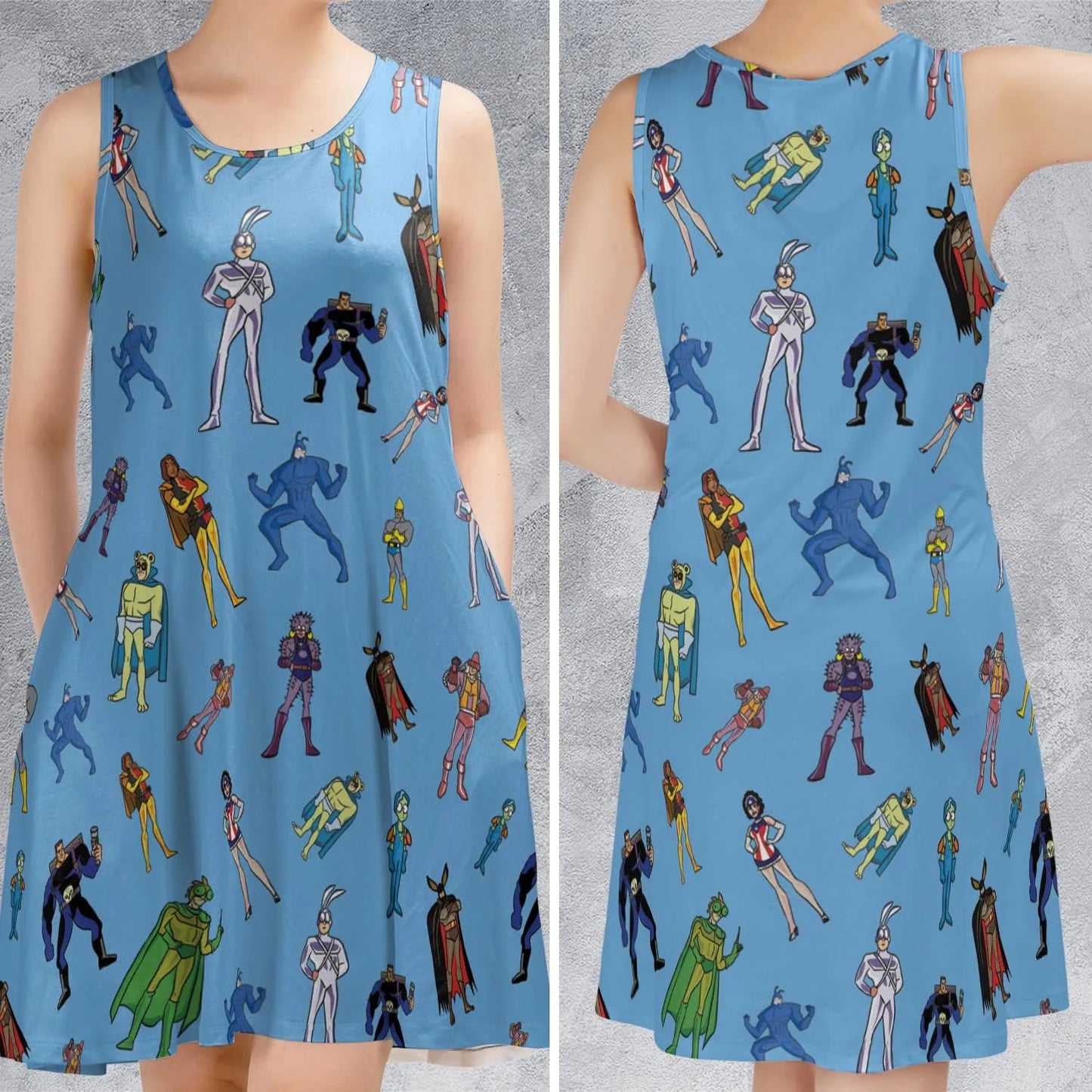 Casual Sleeveless Dress - LMBX97MW