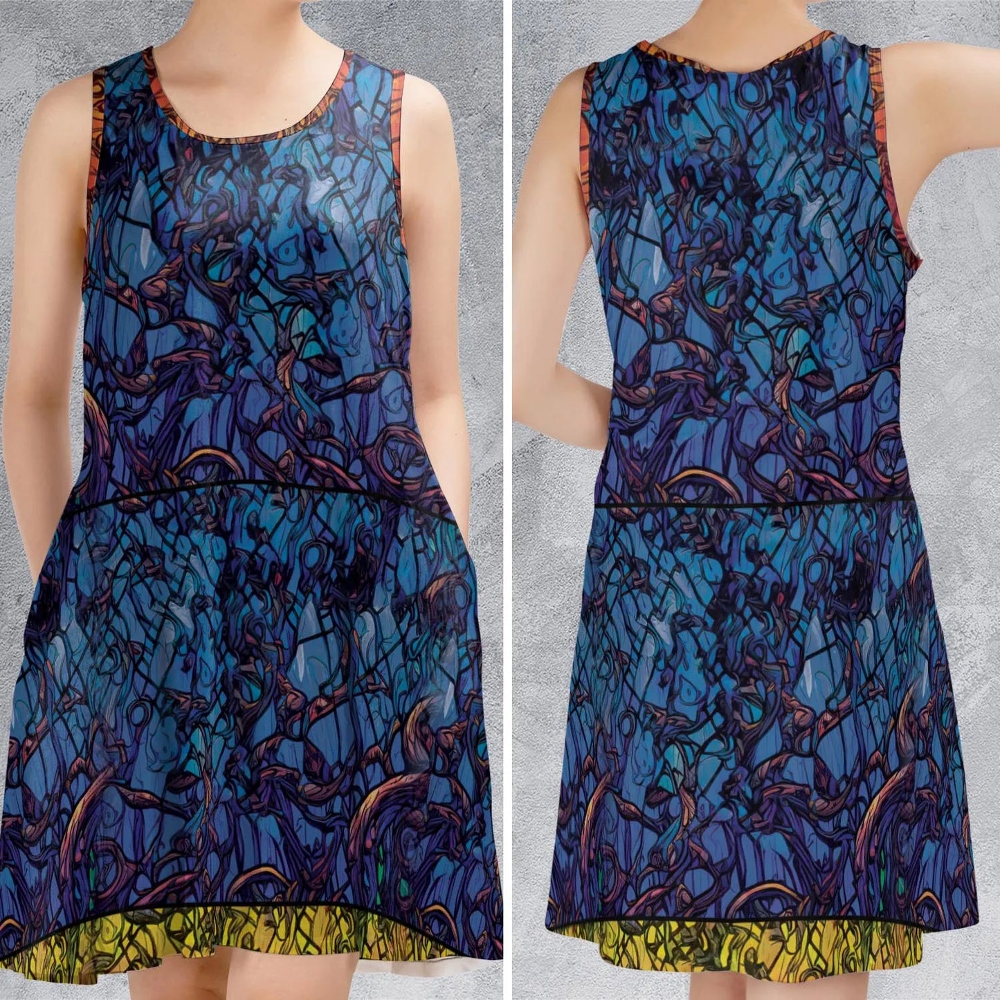 Casual Sleeveless Dress - M2XF2TSD