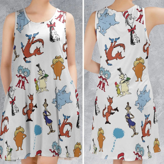 Casual Sleeveless Dress - CZJ94CXW