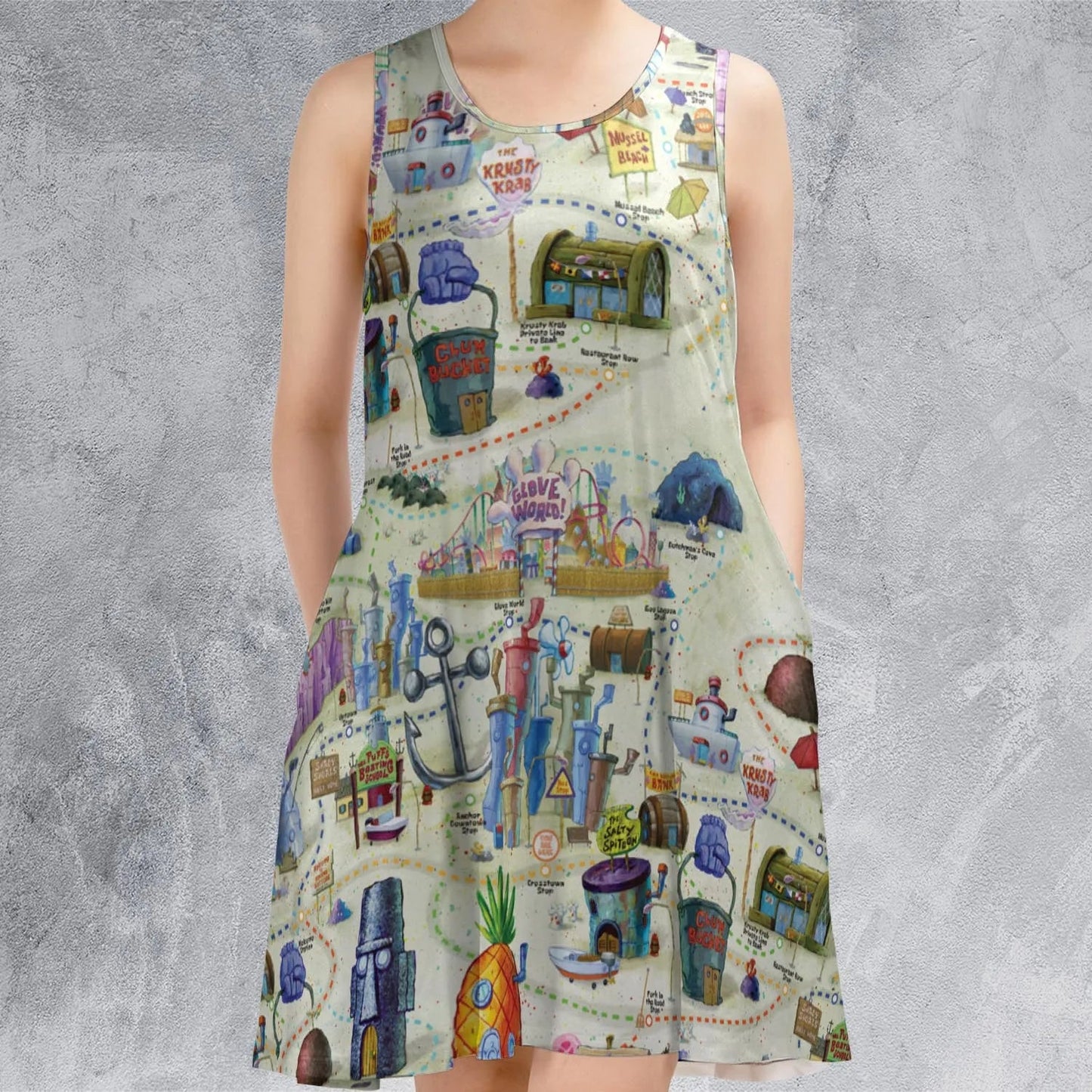 Casual Sleeveless Dress - KV8ZFUJ7