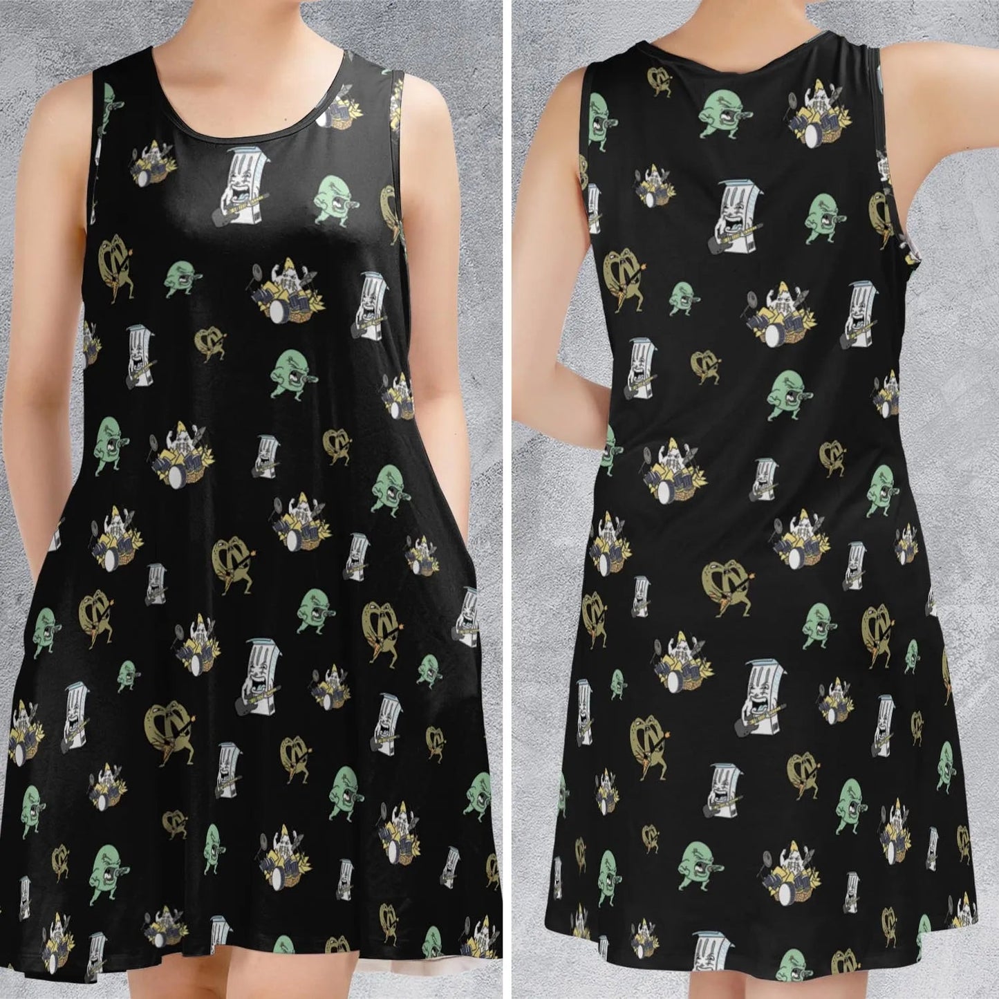 Casual Sleeveless Dress - BR9Z5WZJ
