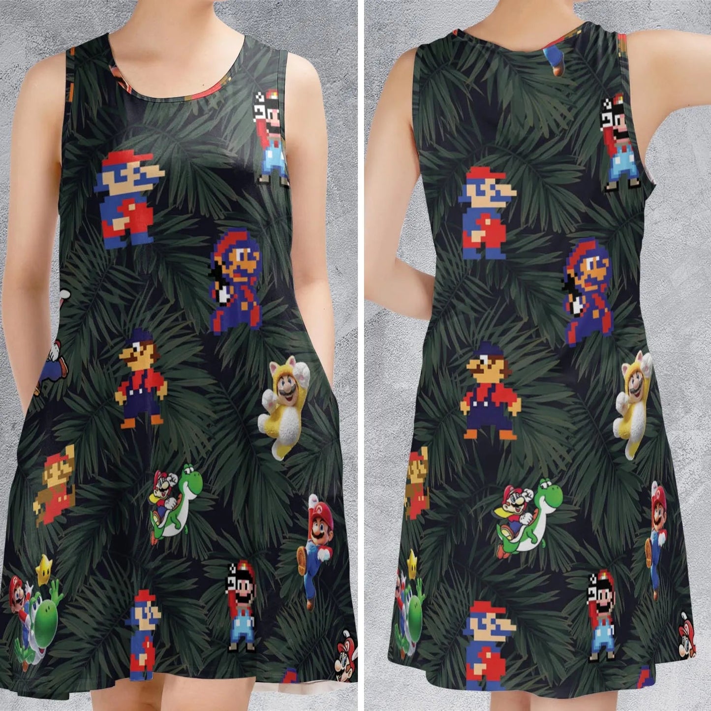 Casual Sleeveless Dress - WDJN3A1G