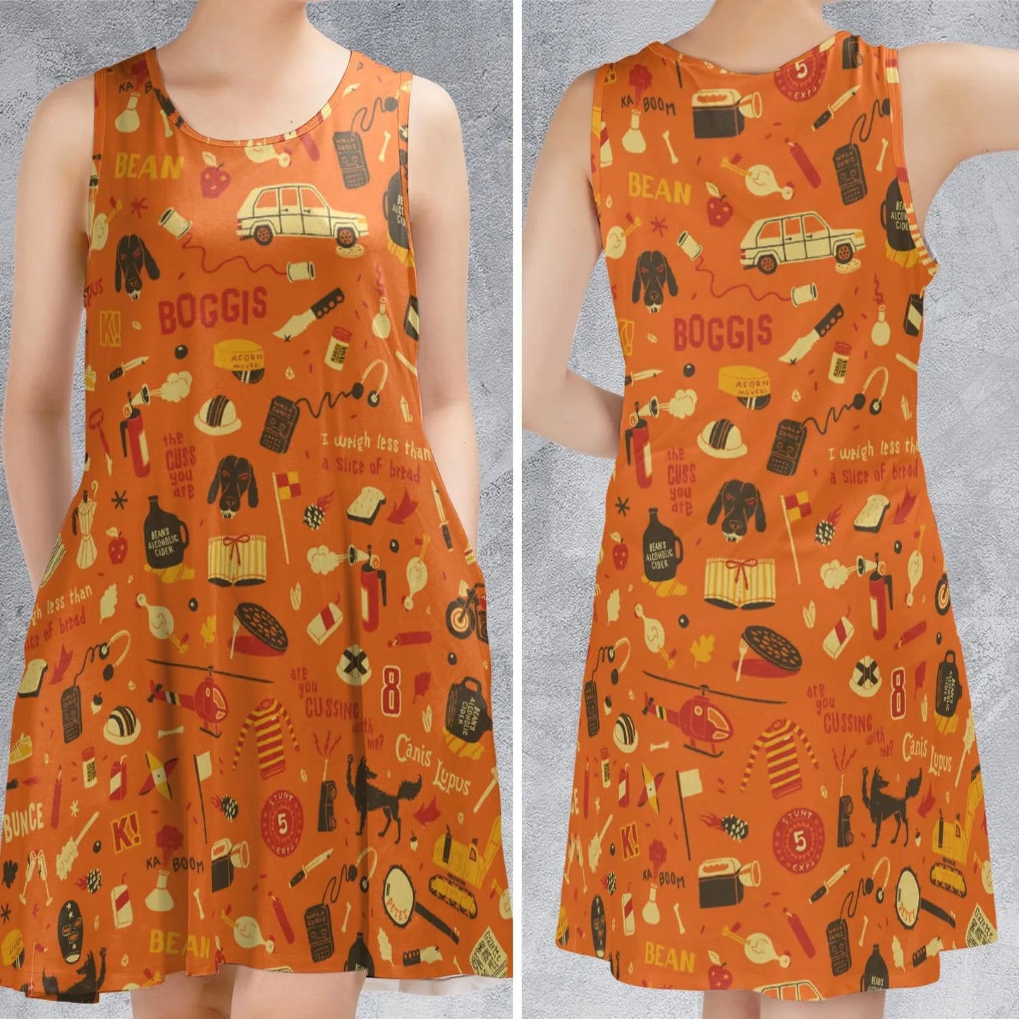 Casual Sleeveless Dress - TWGHLKRK