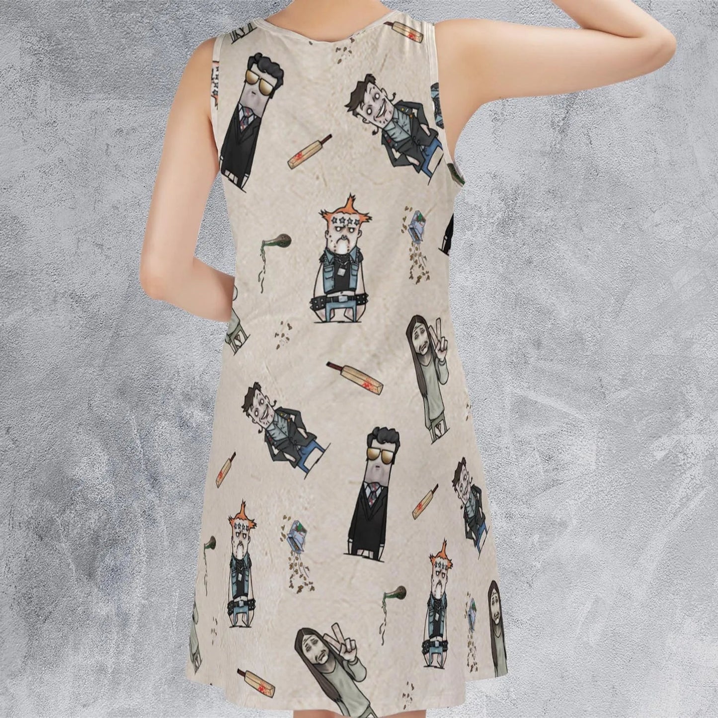 Casual Sleeveless Dress - 27HH9UPD