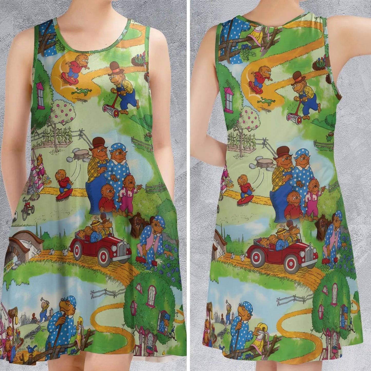 Casual Sleeveless Dress - GEG86YEH