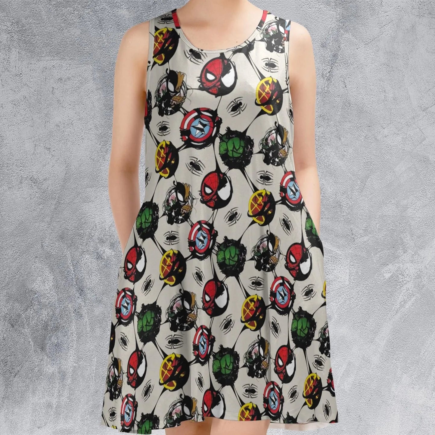 Casual Sleeveless Dress - 2WU6CGSR