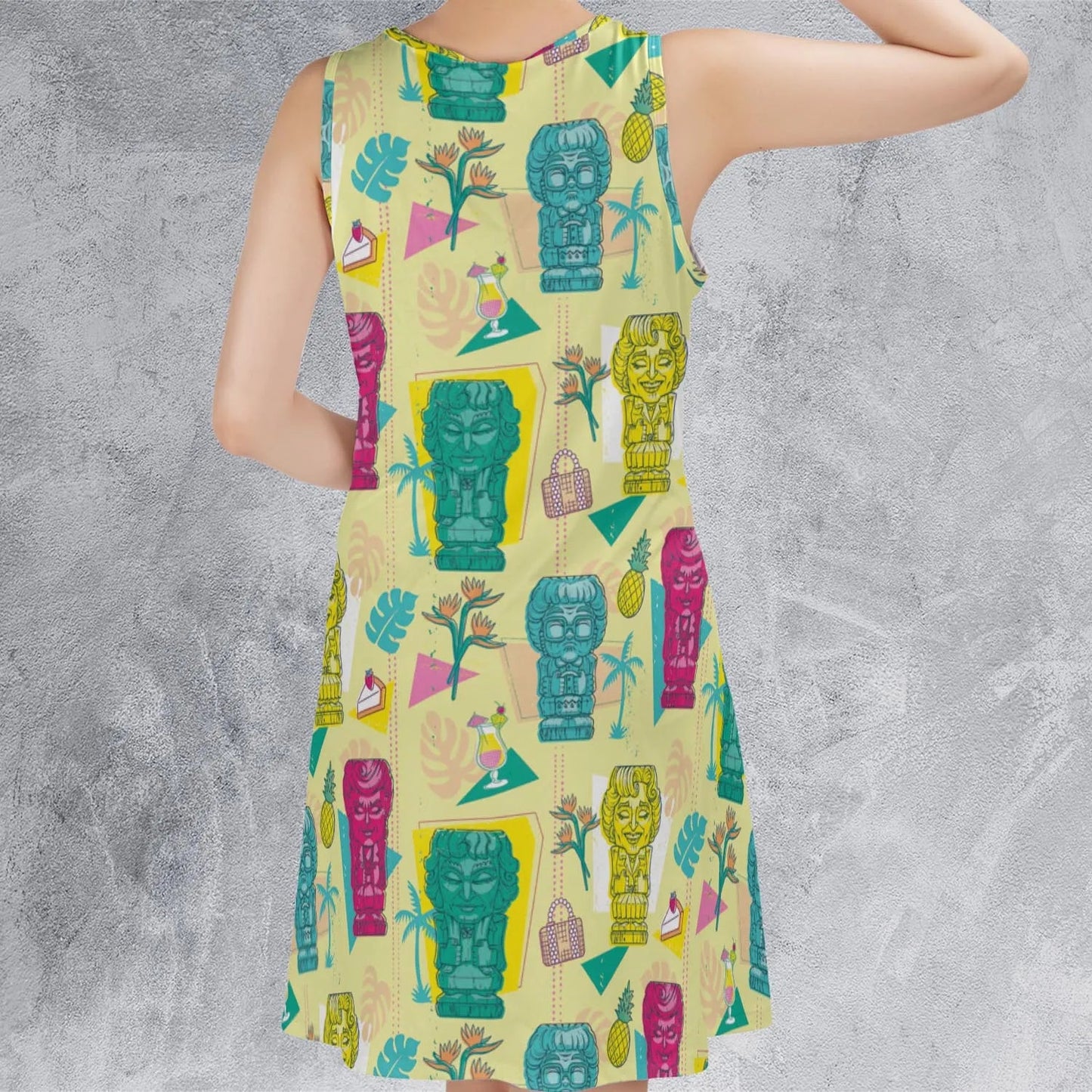 Casual Sleeveless Dress - USNA9WP9