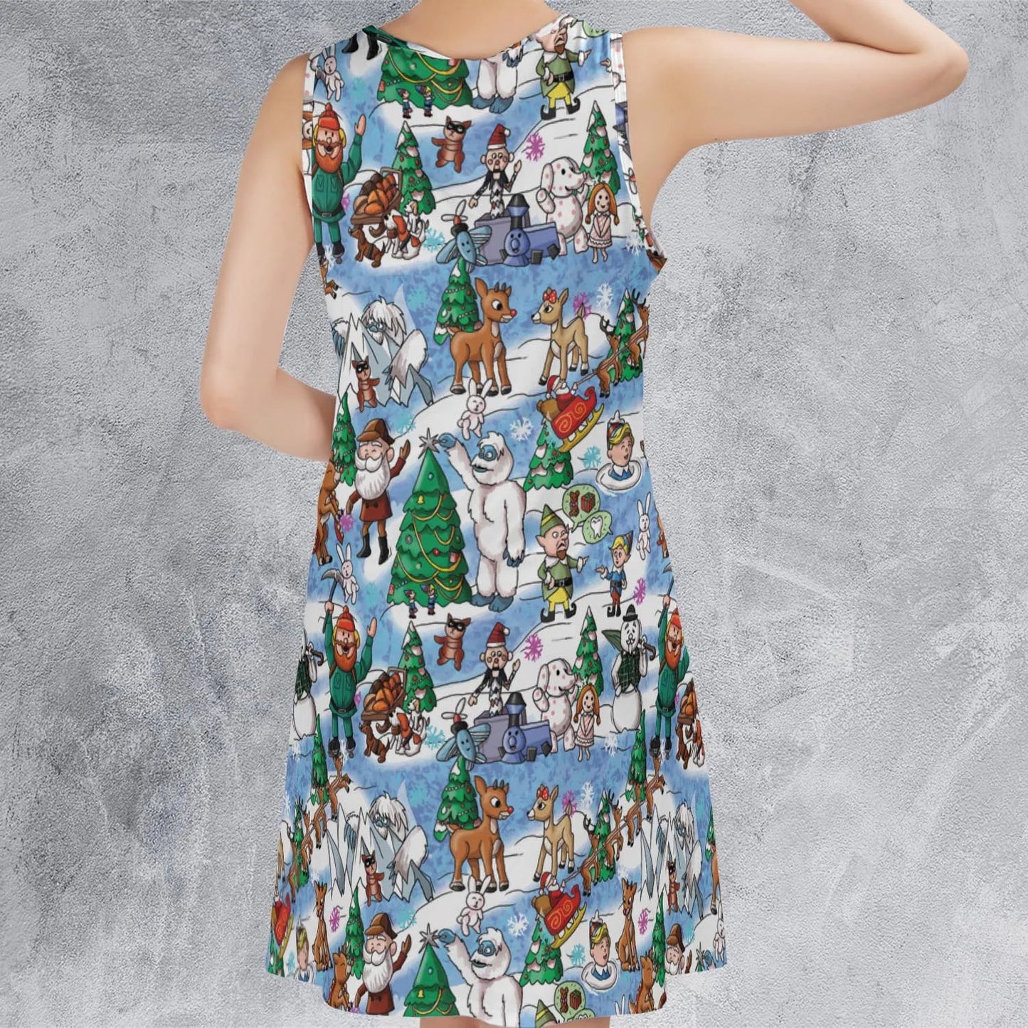 Casual Sleeveless Dress - 33RRVUAN