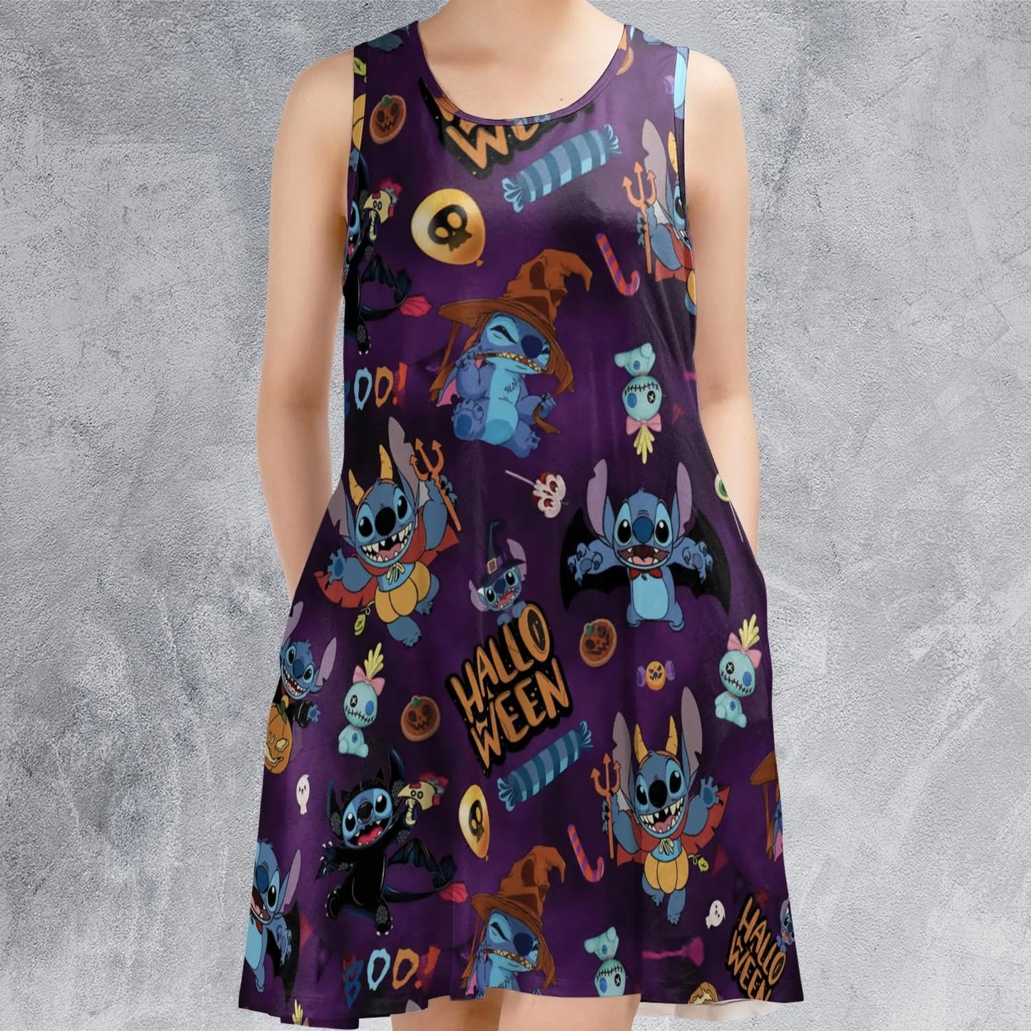 Casual Sleeveless Dress - U5ADHCJC