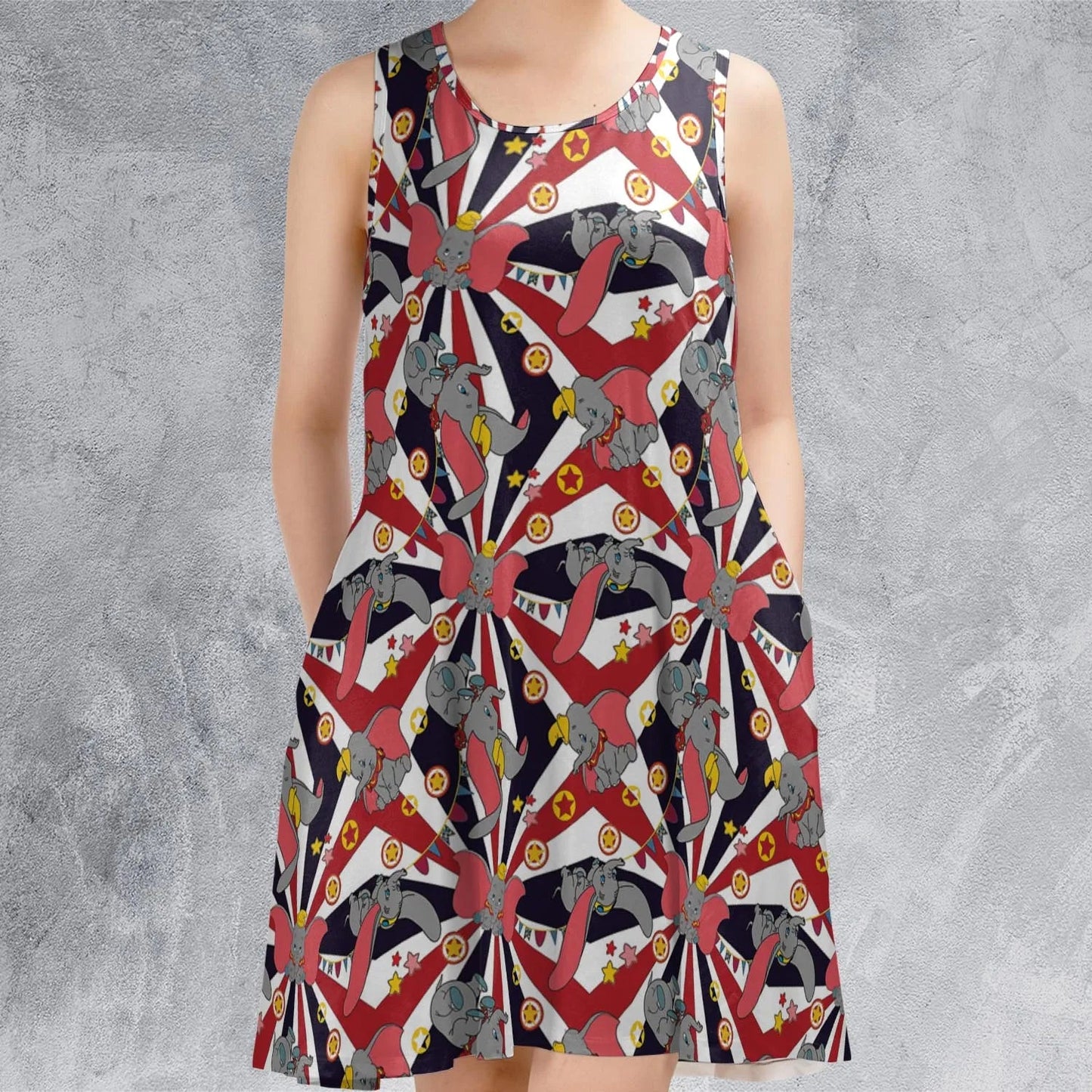 Casual Sleeveless Dress - E8X3TY7C