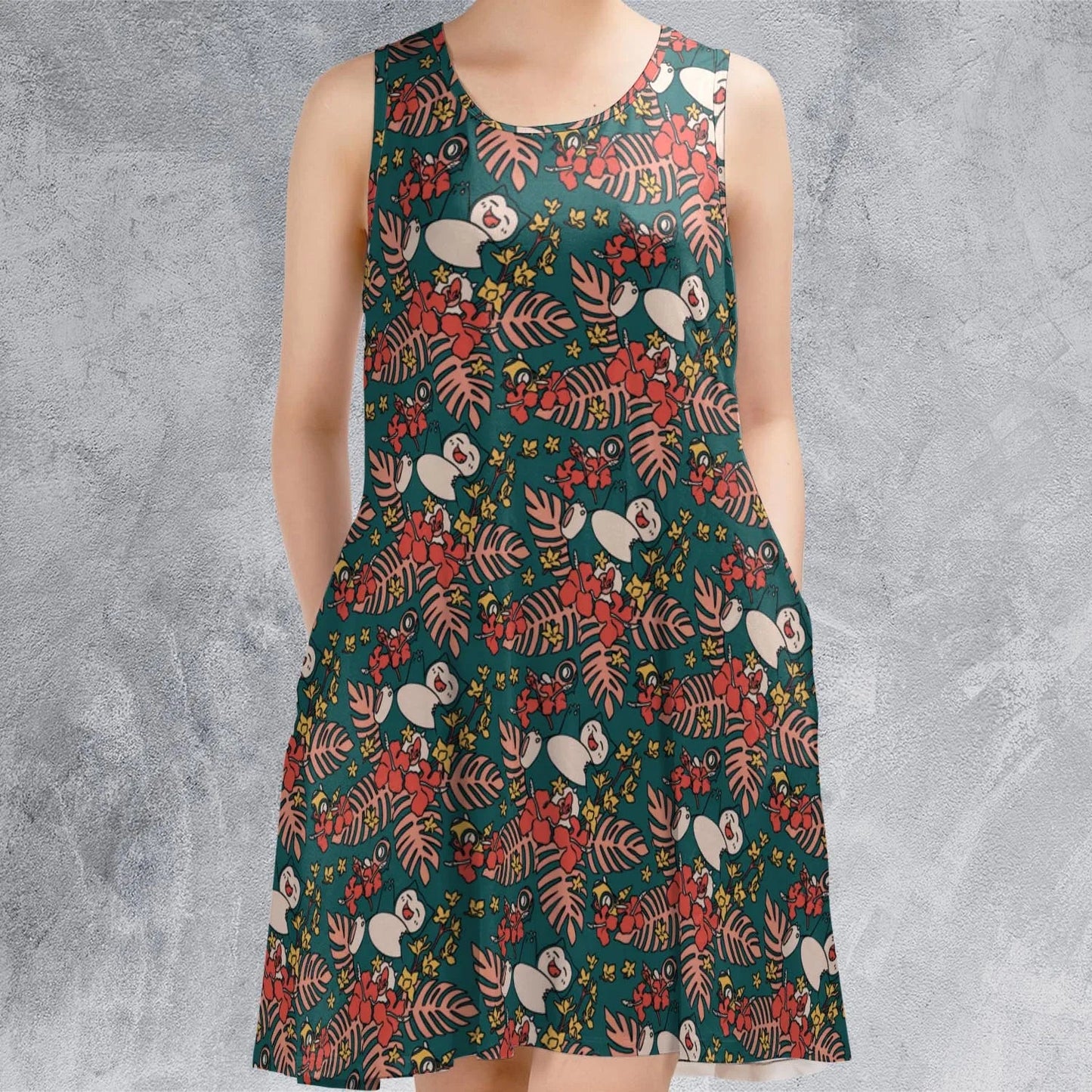 Casual Sleeveless Dress - B5KTDKH3