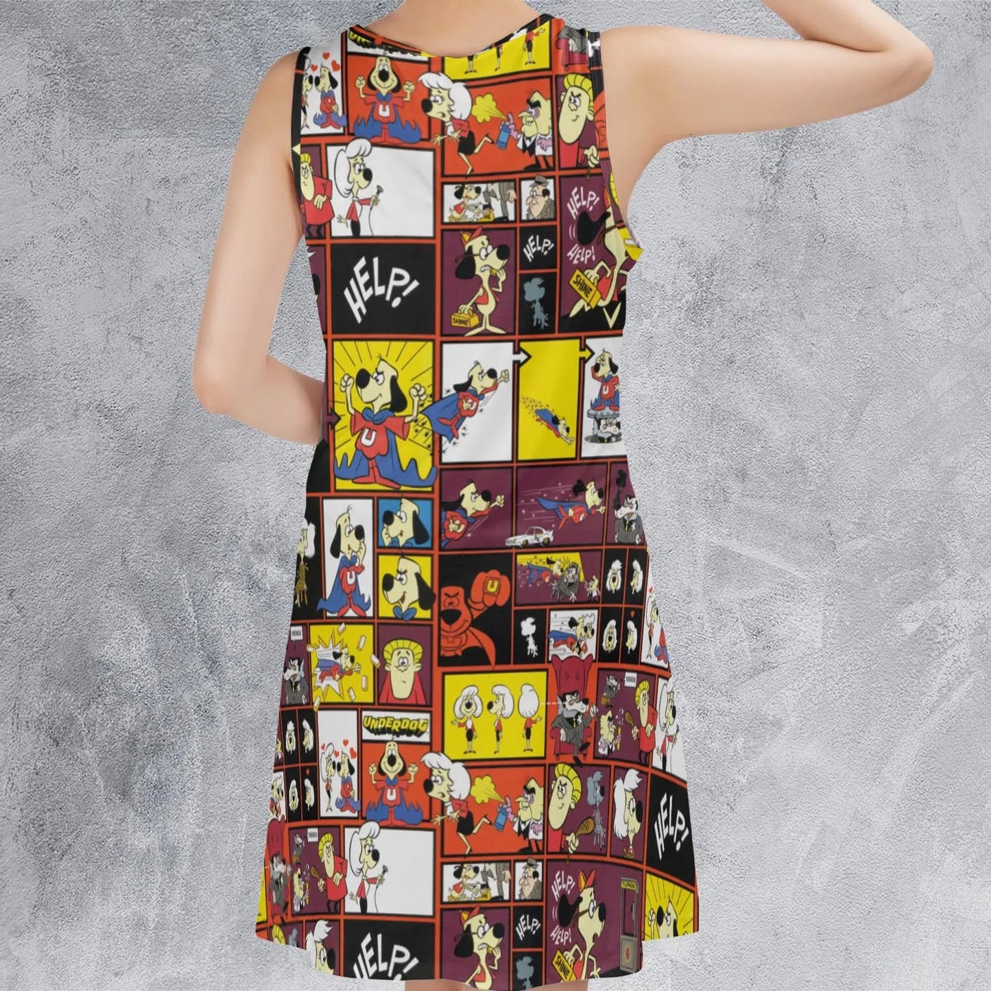 Casual Sleeveless Dress - UZWNCYQC