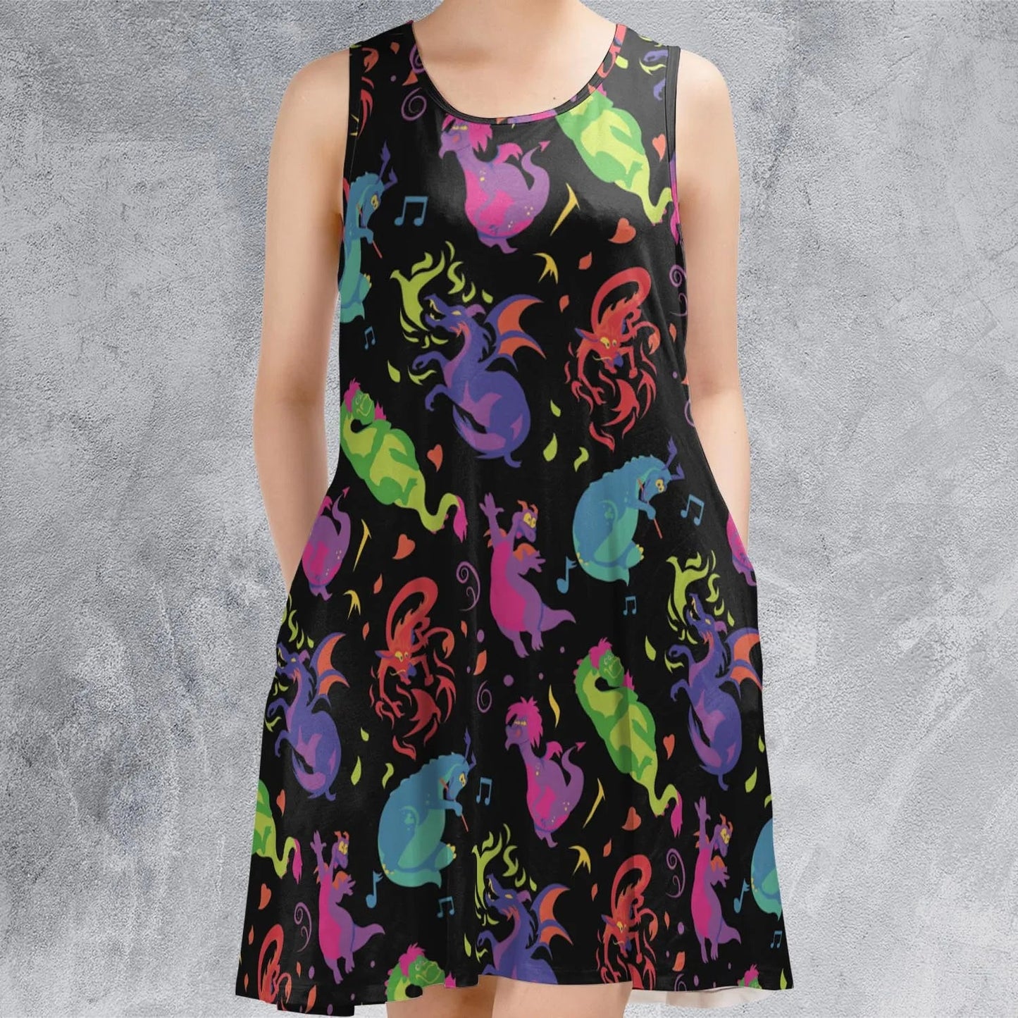 Casual Sleeveless Dress - 9P6U5TEF