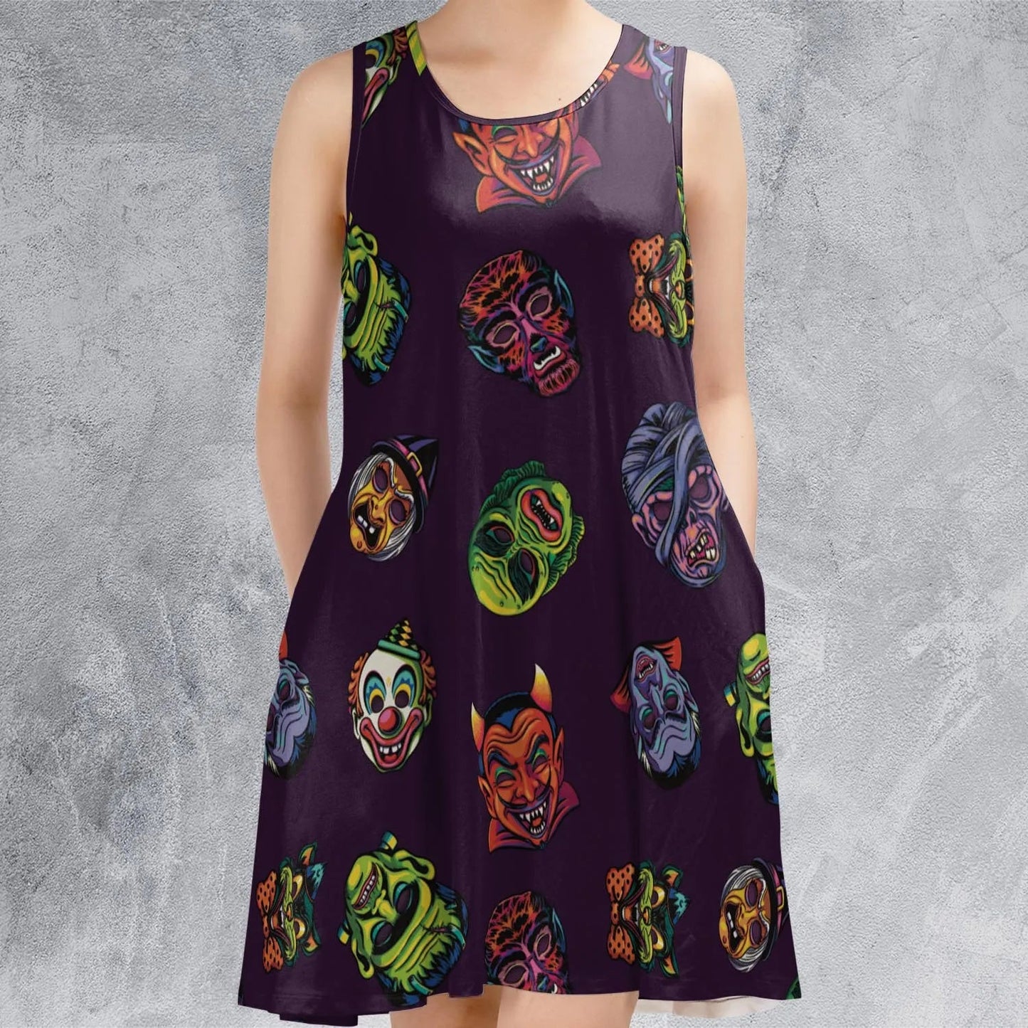 Casual Sleeveless Dress - TEYW4EDM