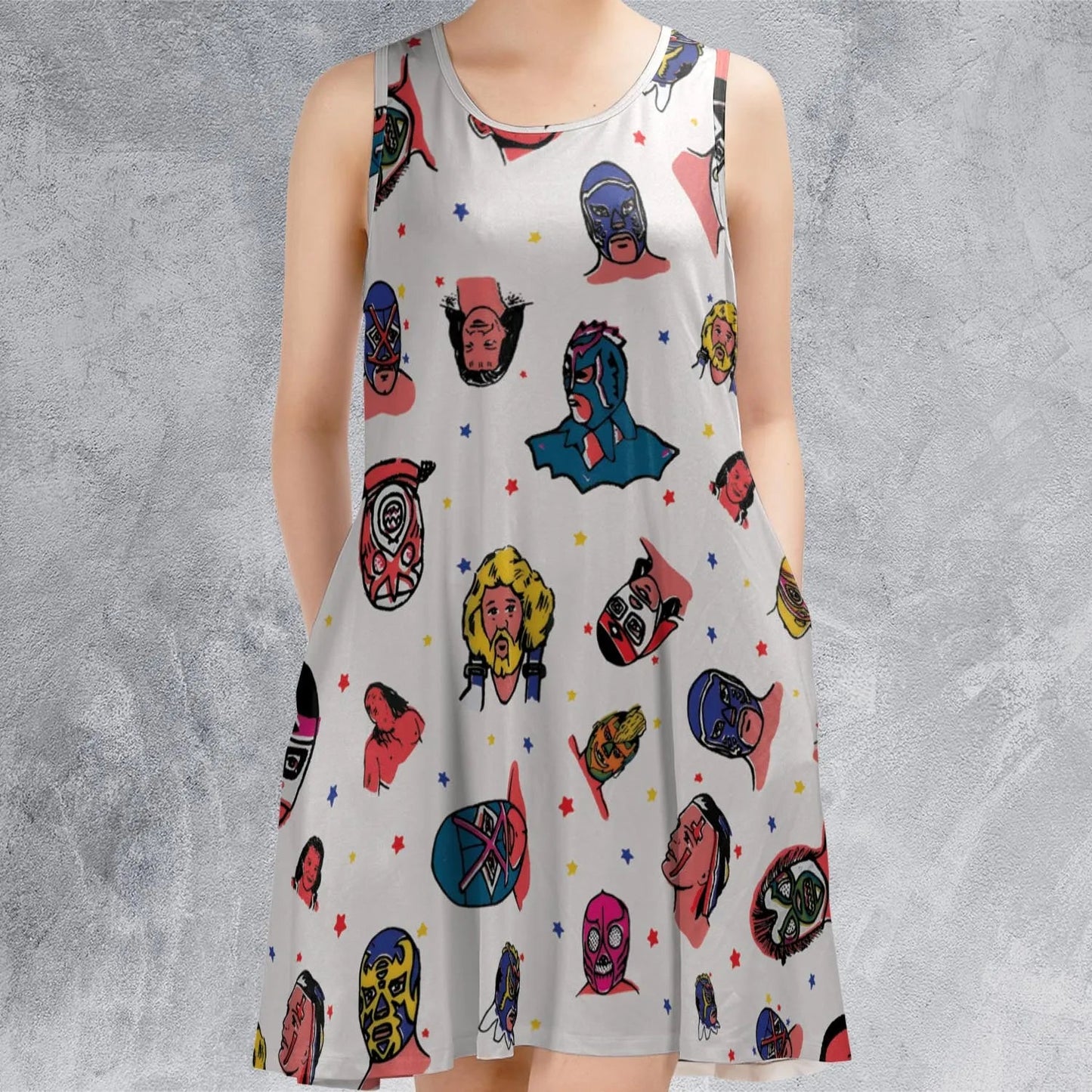 Casual Sleeveless Dress - 3JDWFT81