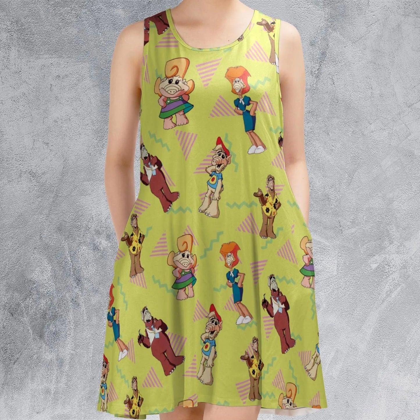 Casual Sleeveless Dress - 8VKYLLVQ