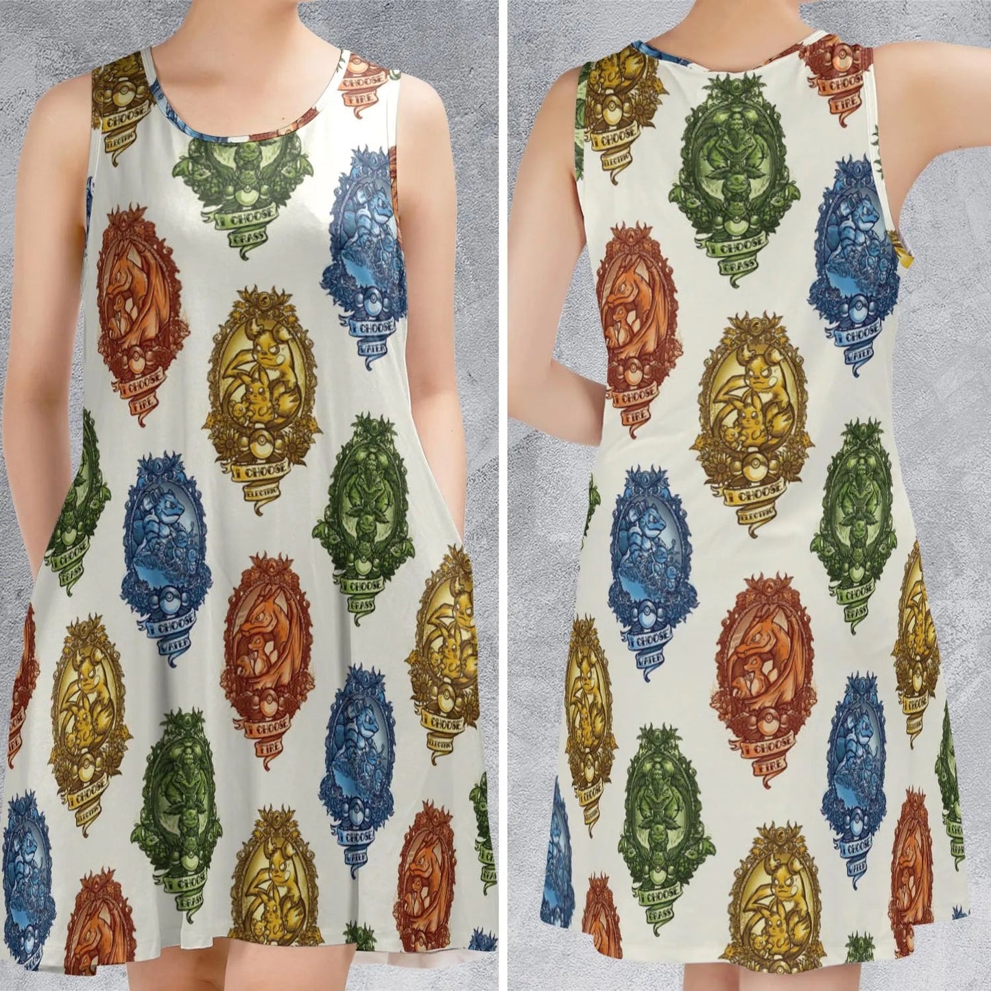 Casual Sleeveless Dress - WP4AFPDP