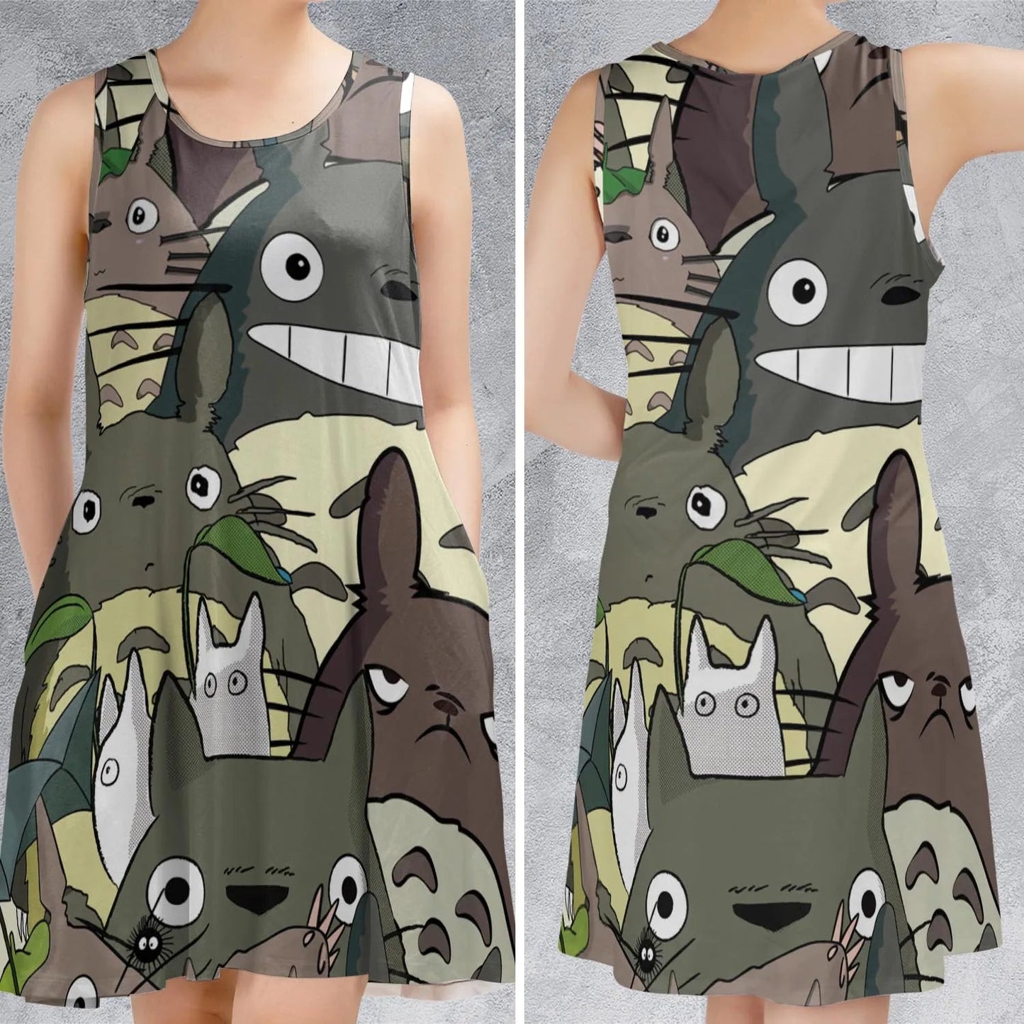 Casual Sleeveless Dress - G3JRGQPK