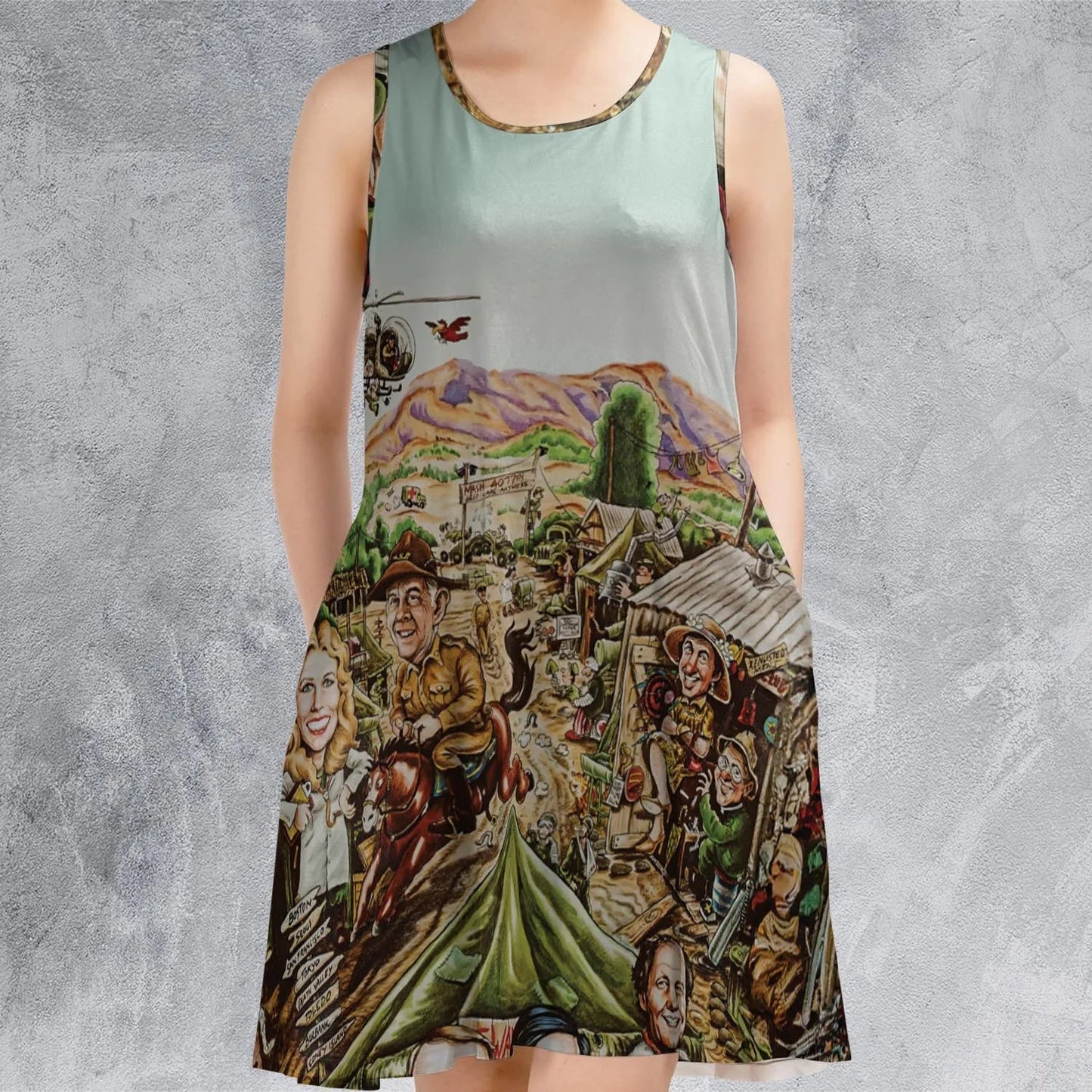 Casual Sleeveless Dress - 2BGRLPUQ