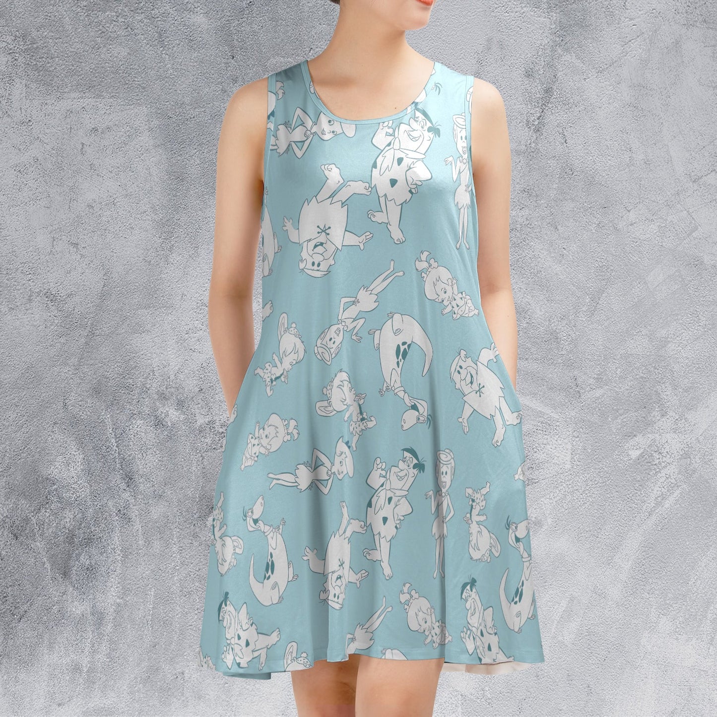 Casual Sleeveless Dress - L7B1XSGF