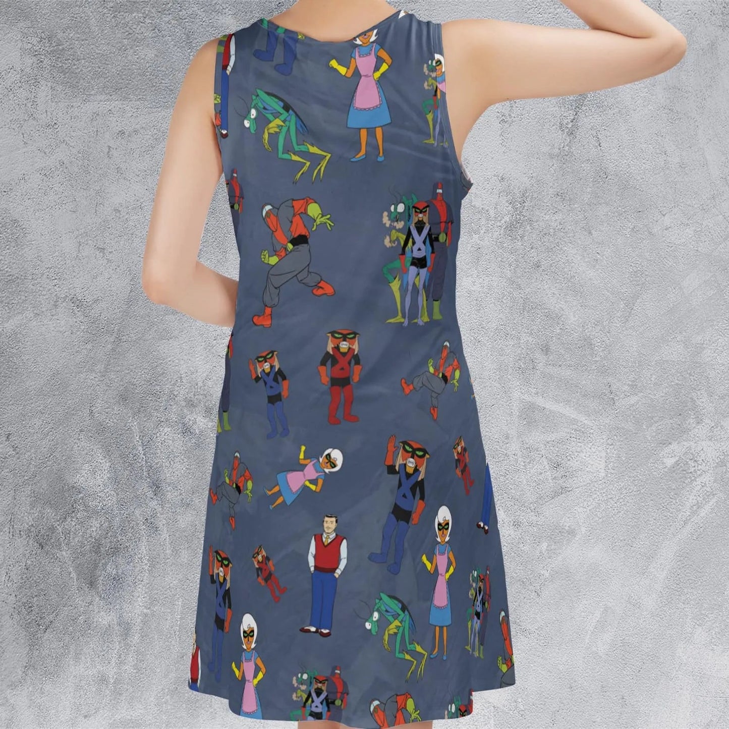 Casual Sleeveless Dress - 7KUM2N3D