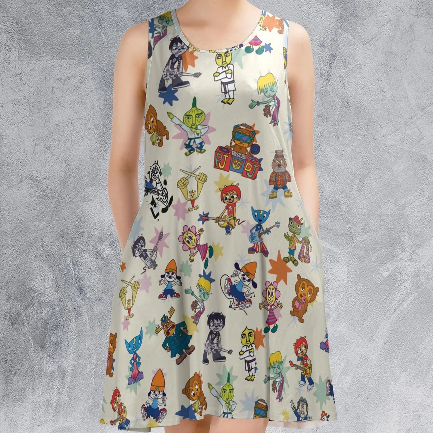 Casual Sleeveless Dress - RNJNVD8A
