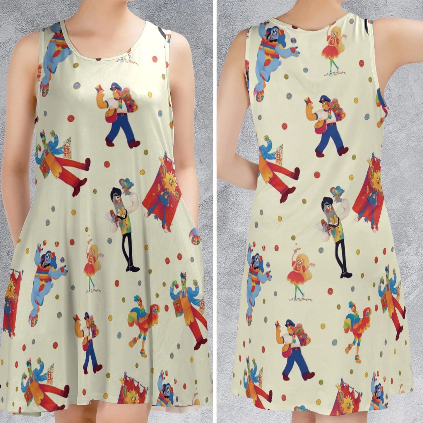 Casual Sleeveless Dress - MDLTEE3Q