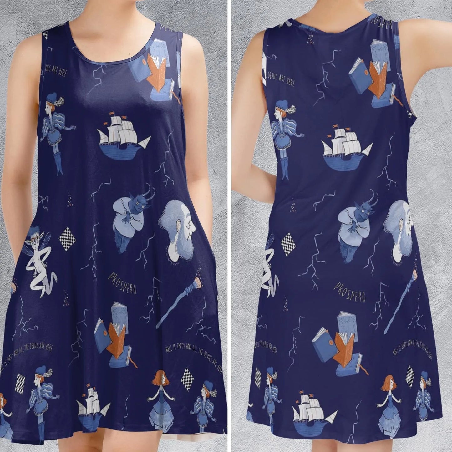 Casual Sleeveless Dress - 7MZM5DWA