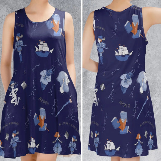 Casual Sleeveless Dress - 7MZM5DWA