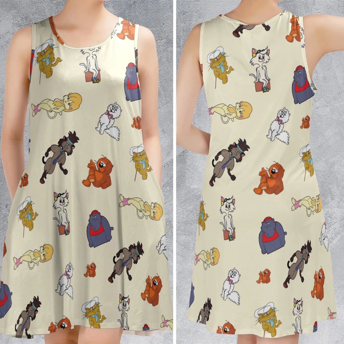 Casual Sleeveless Dress - APDZHWX7