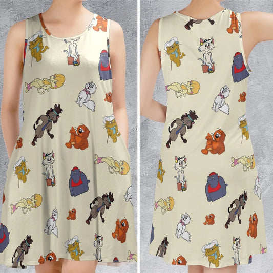 Casual Sleeveless Dress - APDZHWX7