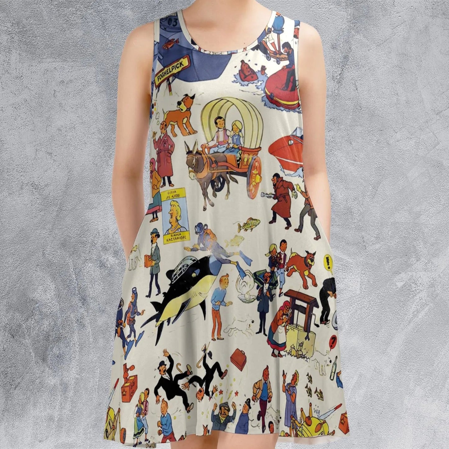 Casual Sleeveless Dress - Y3R93RLN
