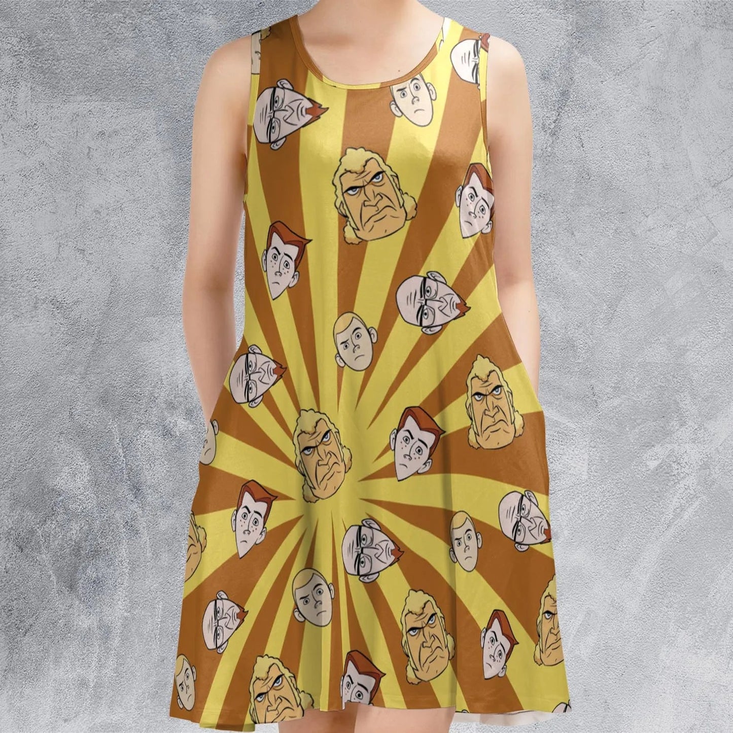 Casual Sleeveless Dress - 9LAM1UQM