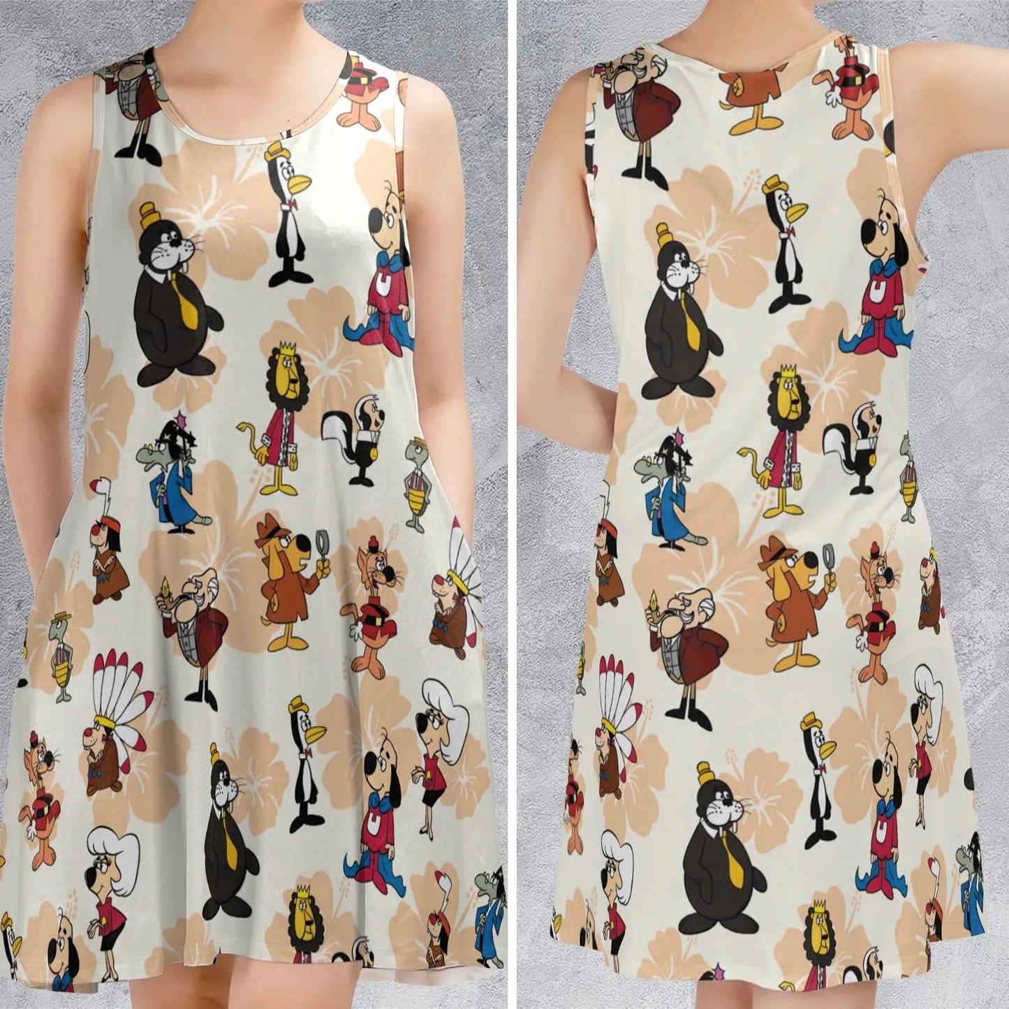Casual Sleeveless Dress - DGRATXNE