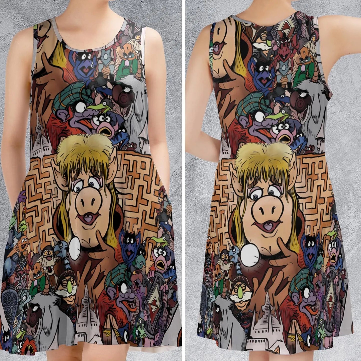 Casual Sleeveless Dress - UDCKF3SX