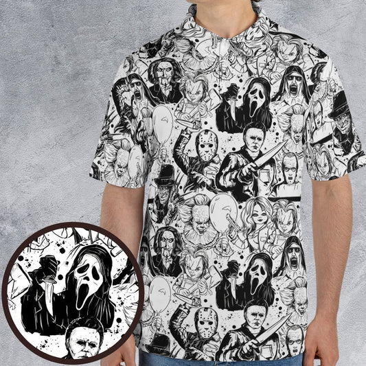 AOP Men/Women Polo Shirt - B2DETD98 -  - 1