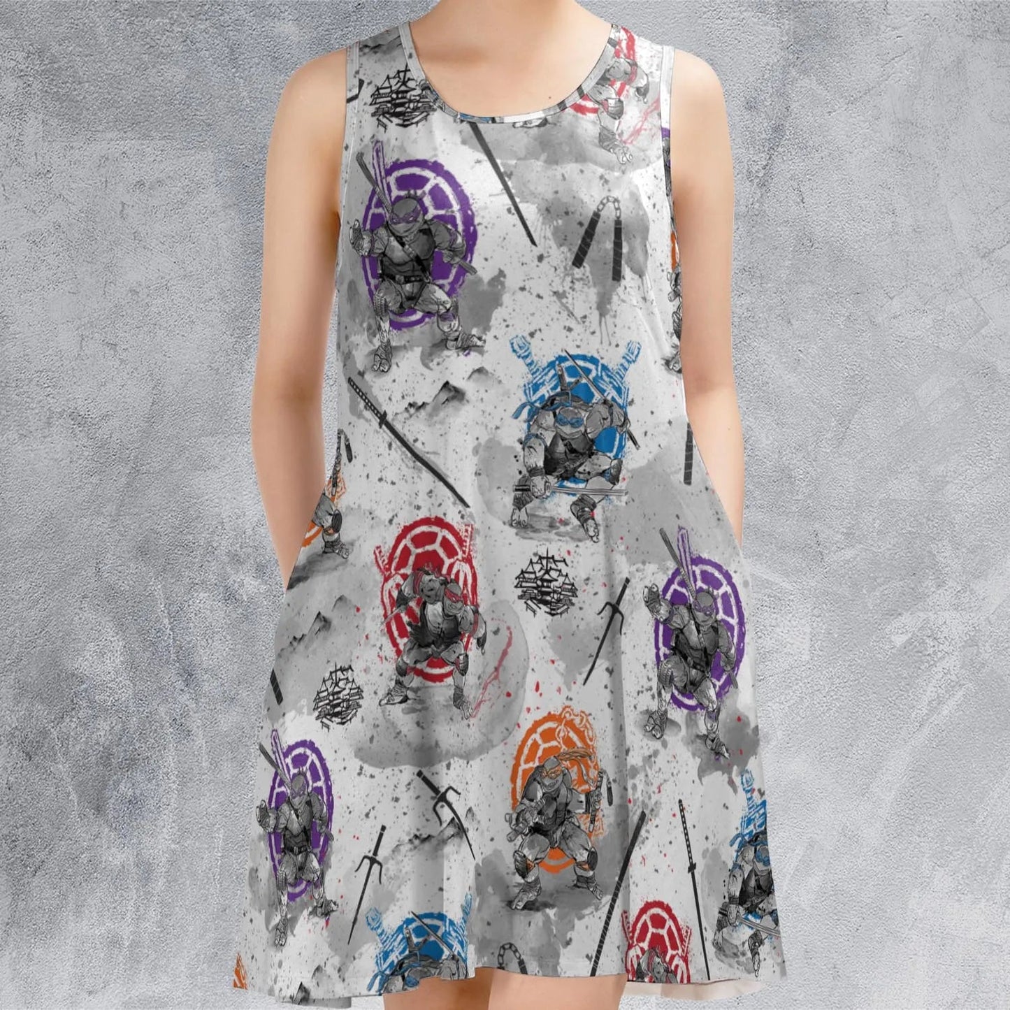 Casual Sleeveless Dress - 4UMDC8ZA
