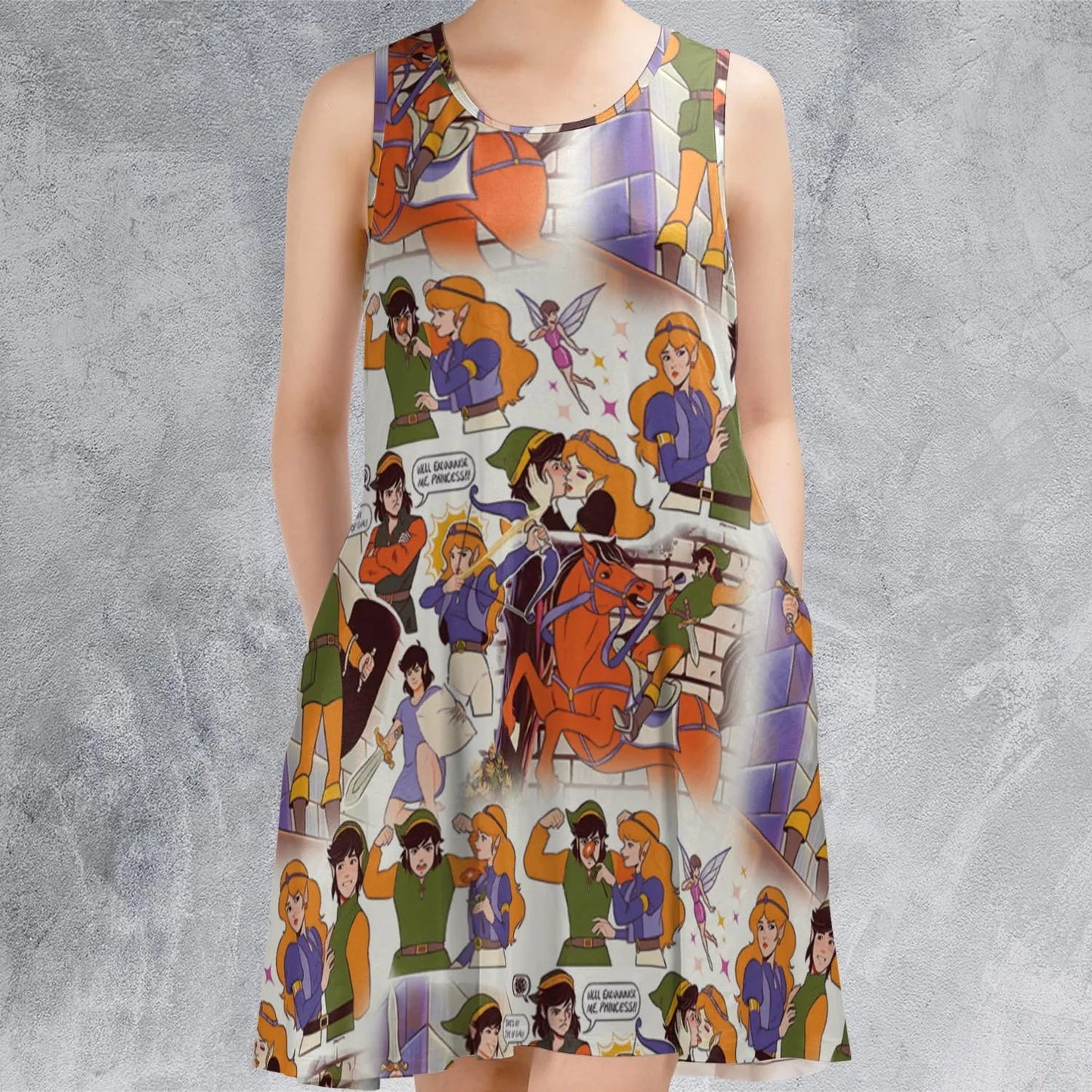 Casual Sleeveless Dress - P8PSSDY3