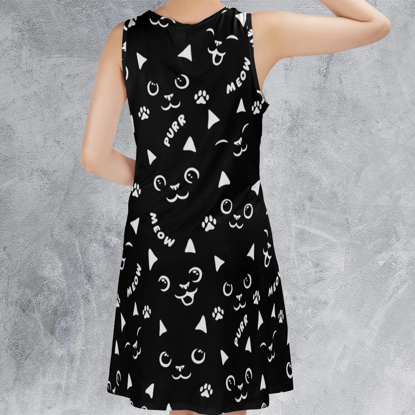 Casual Sleeveless Dress - PTEAP8E7