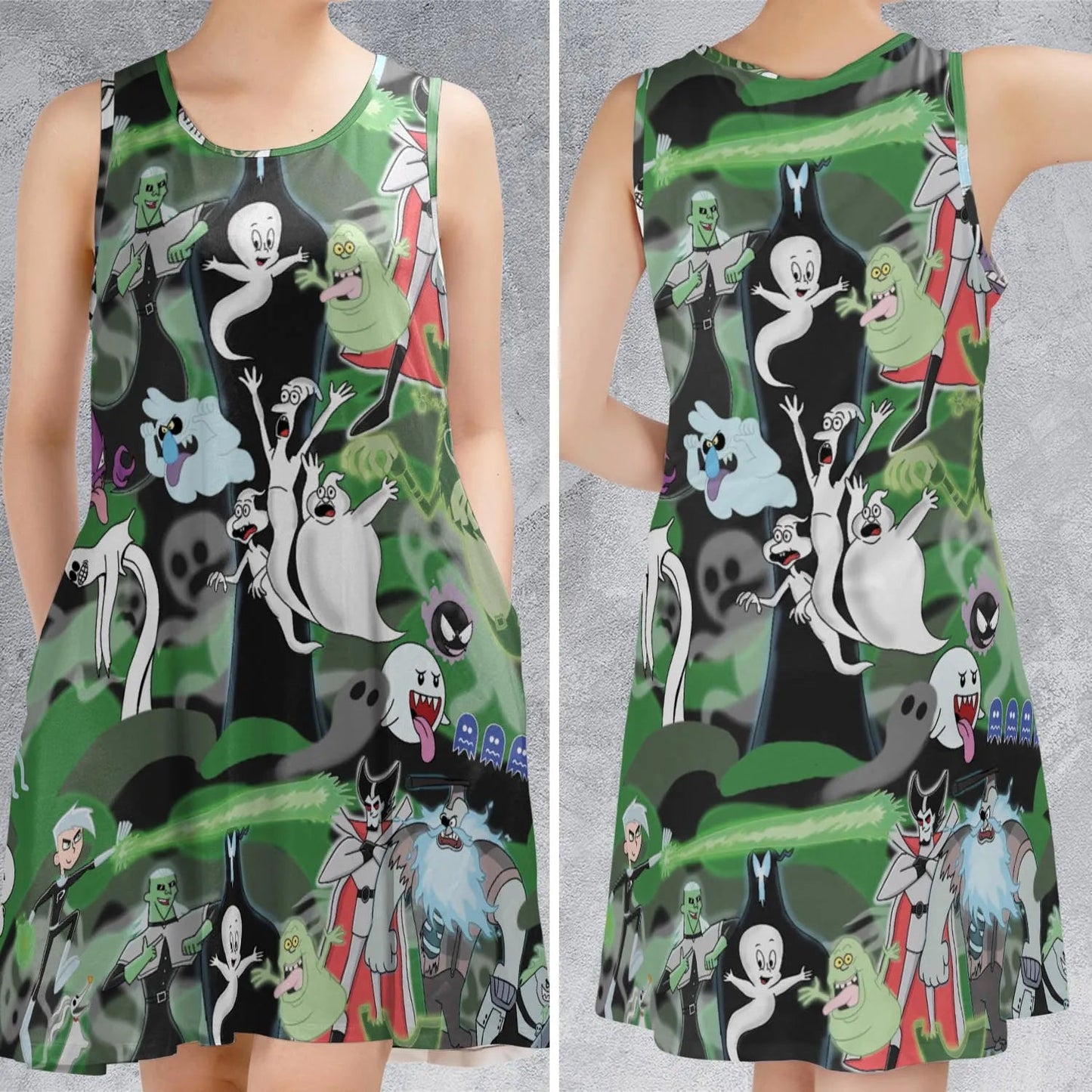Casual Sleeveless Dress - J1YGVMLG