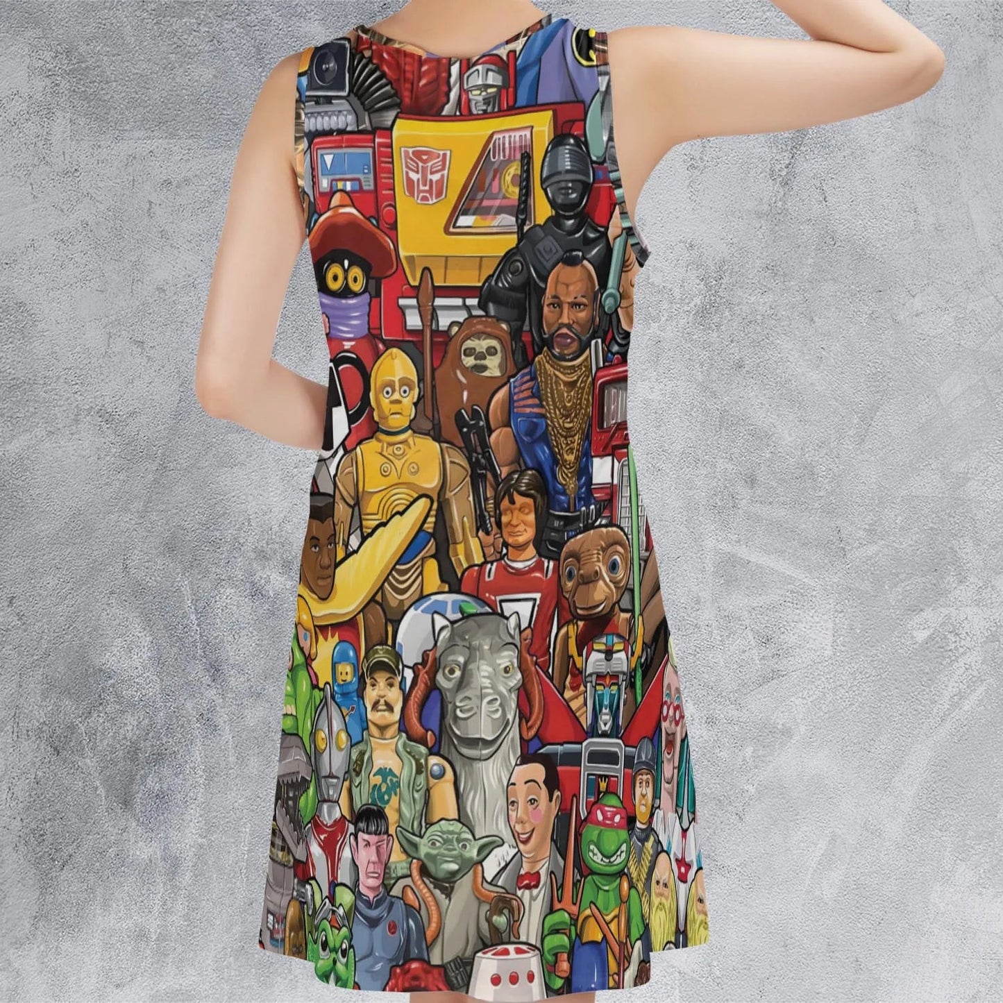 Casual Sleeveless Dress - 46WGU3RB