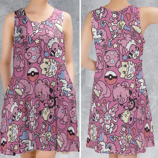 Casual Sleeveless Dress - D4523N5P